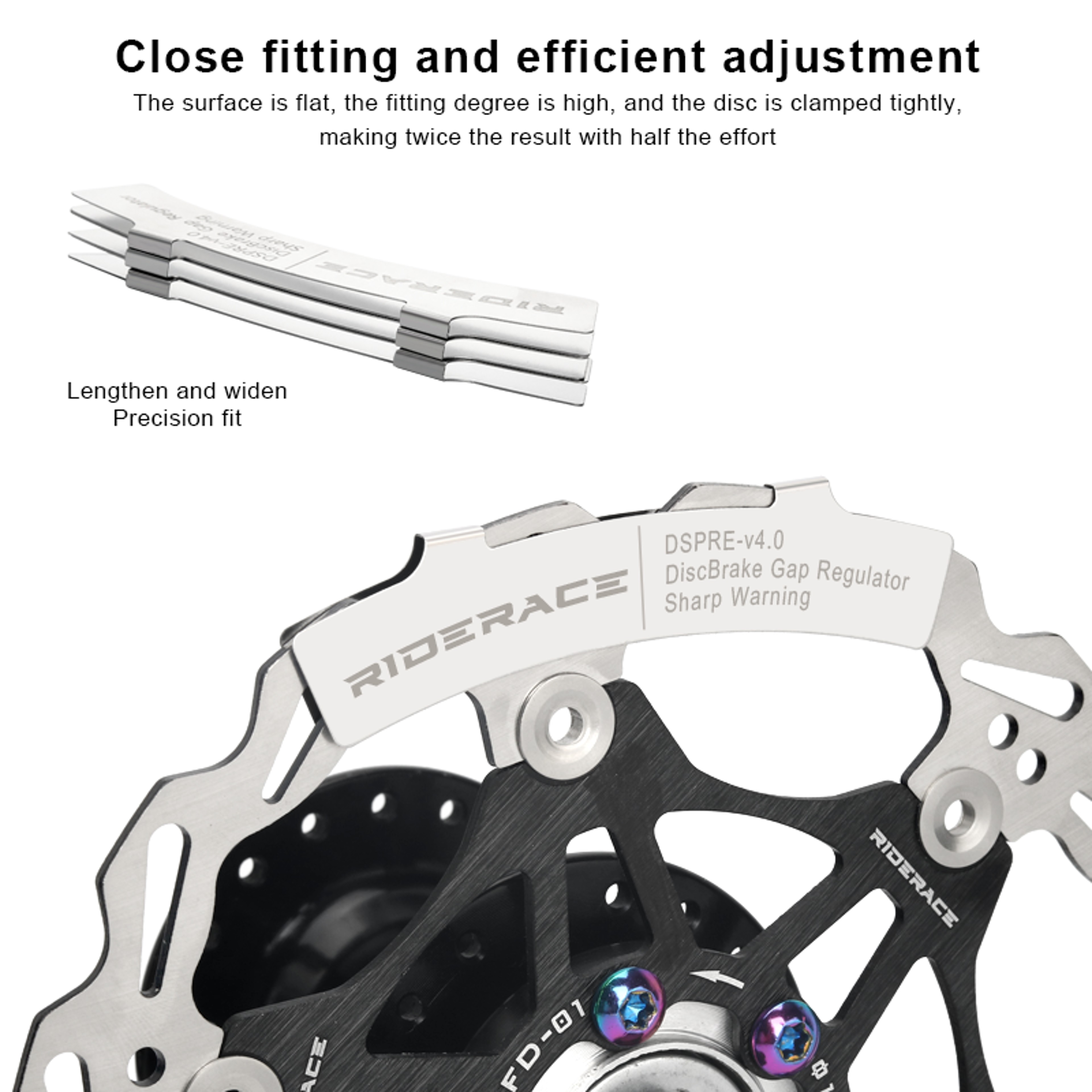 Bike Hydraulic Disc Brake Pads Adjusting Tool, Steel Caliper Mounting Alignment Tool for Mechanical & Hydraulic Brakes – view 2
