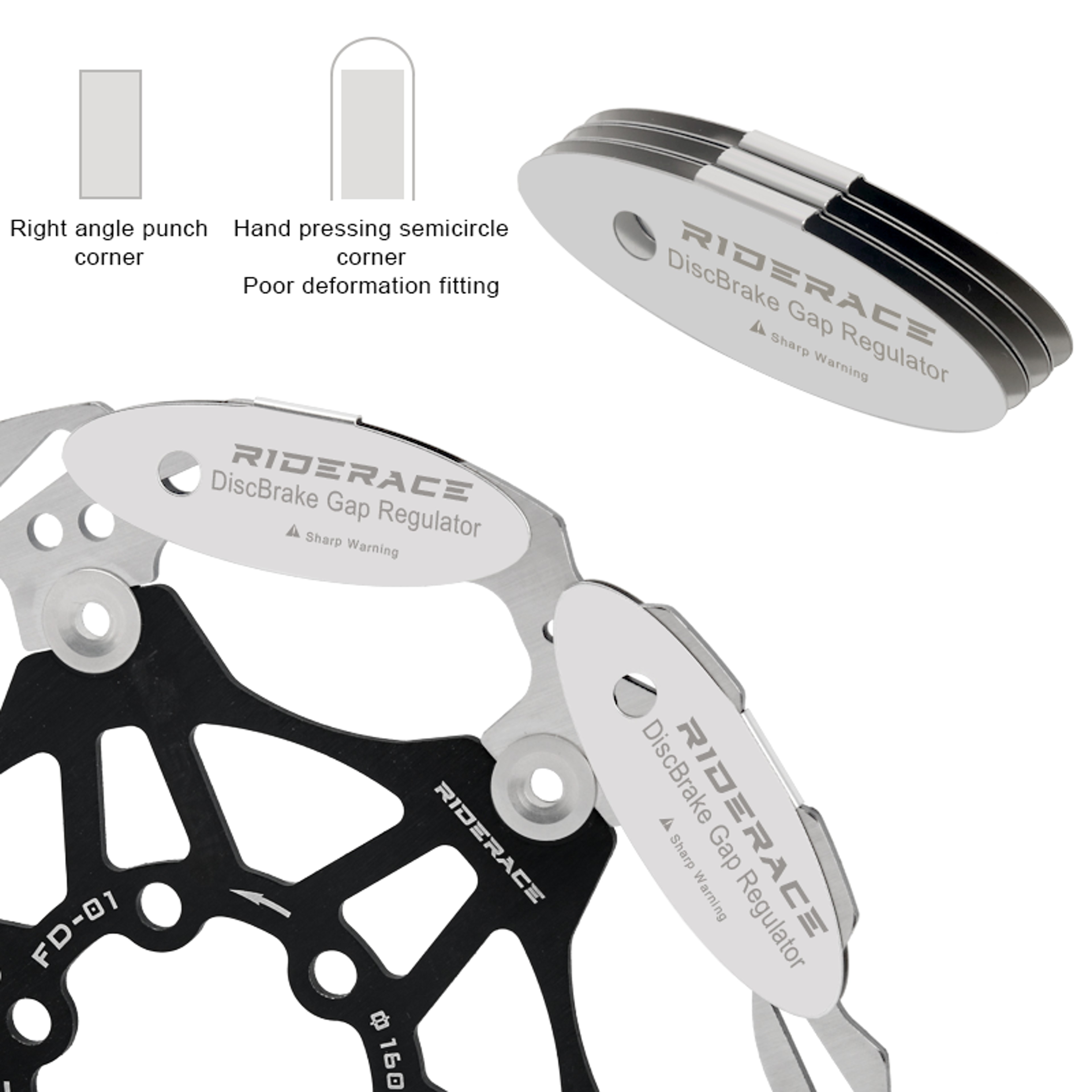 Bike Hydraulic Disc Brake Pads Adjusting Tool, Steel Caliper Mounting Alignment Tool for Mechanical & Hydraulic Brakes – view 3