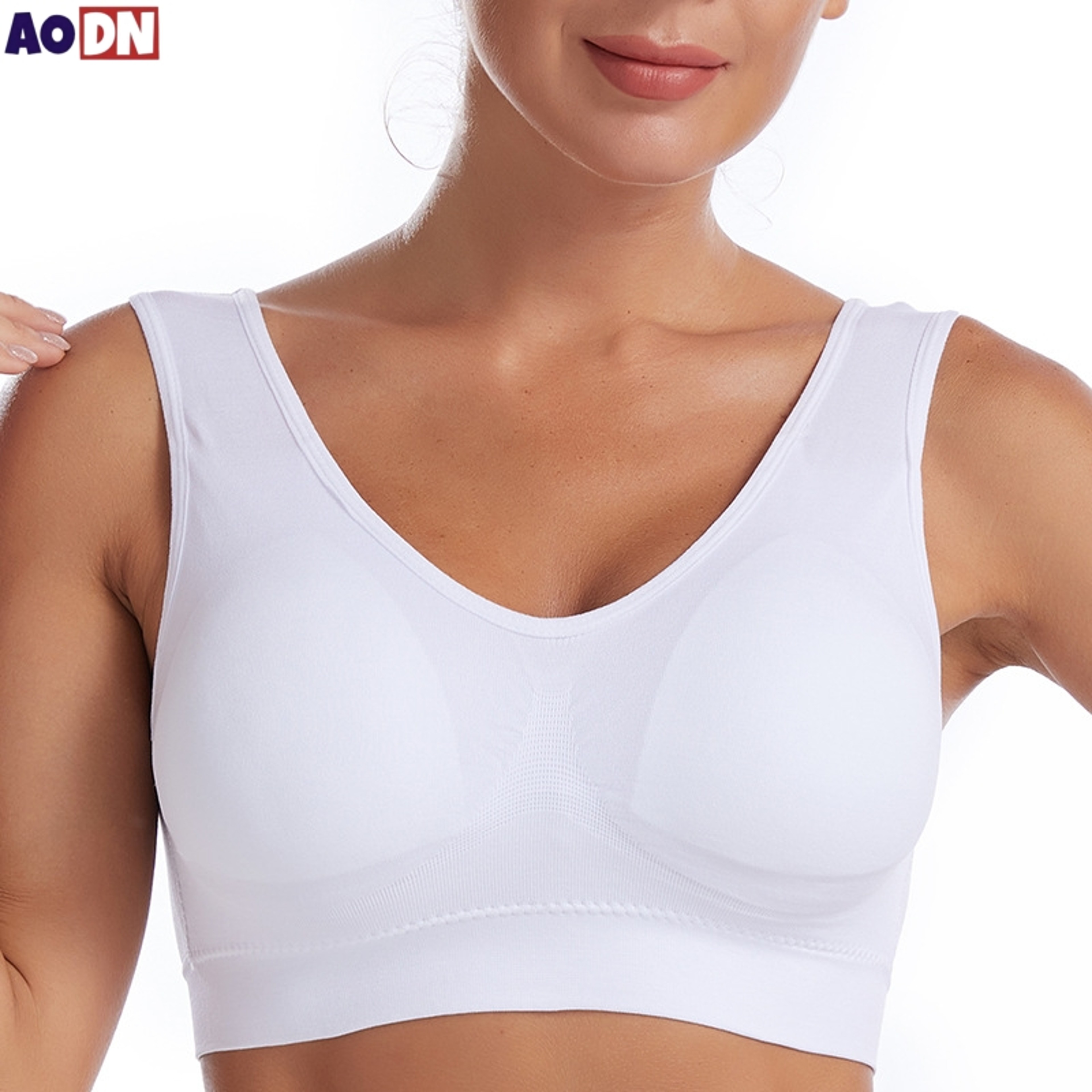 Wireless Seamless Thin Bra, Plus Size Non-Underwire Brassiere for Women Yoga, Sports & Everyday Comfort – view 2