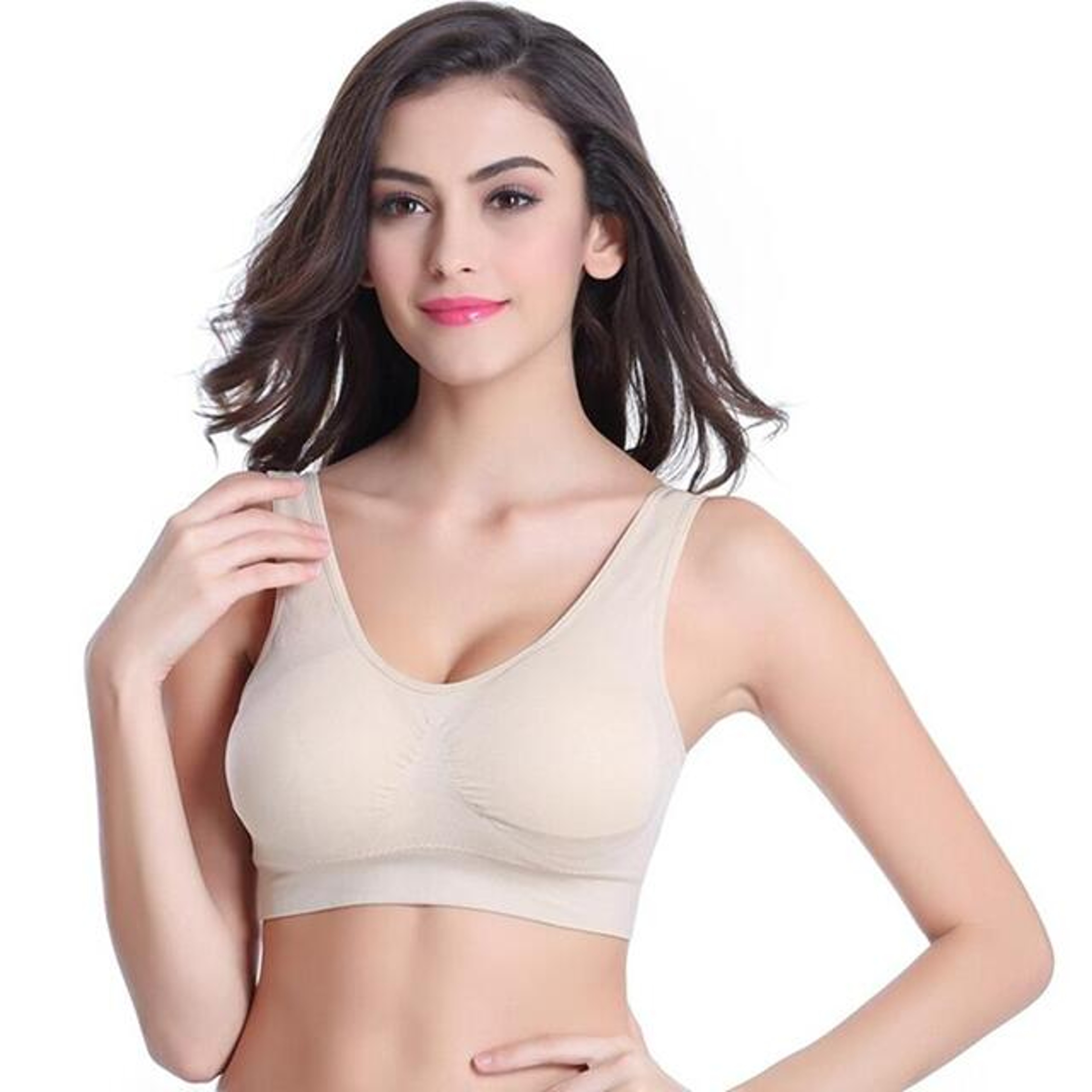 Wireless Seamless Thin Bra, Plus Size Non-Underwire Brassiere for Women Yoga, Sports & Everyday Comfort – view 14