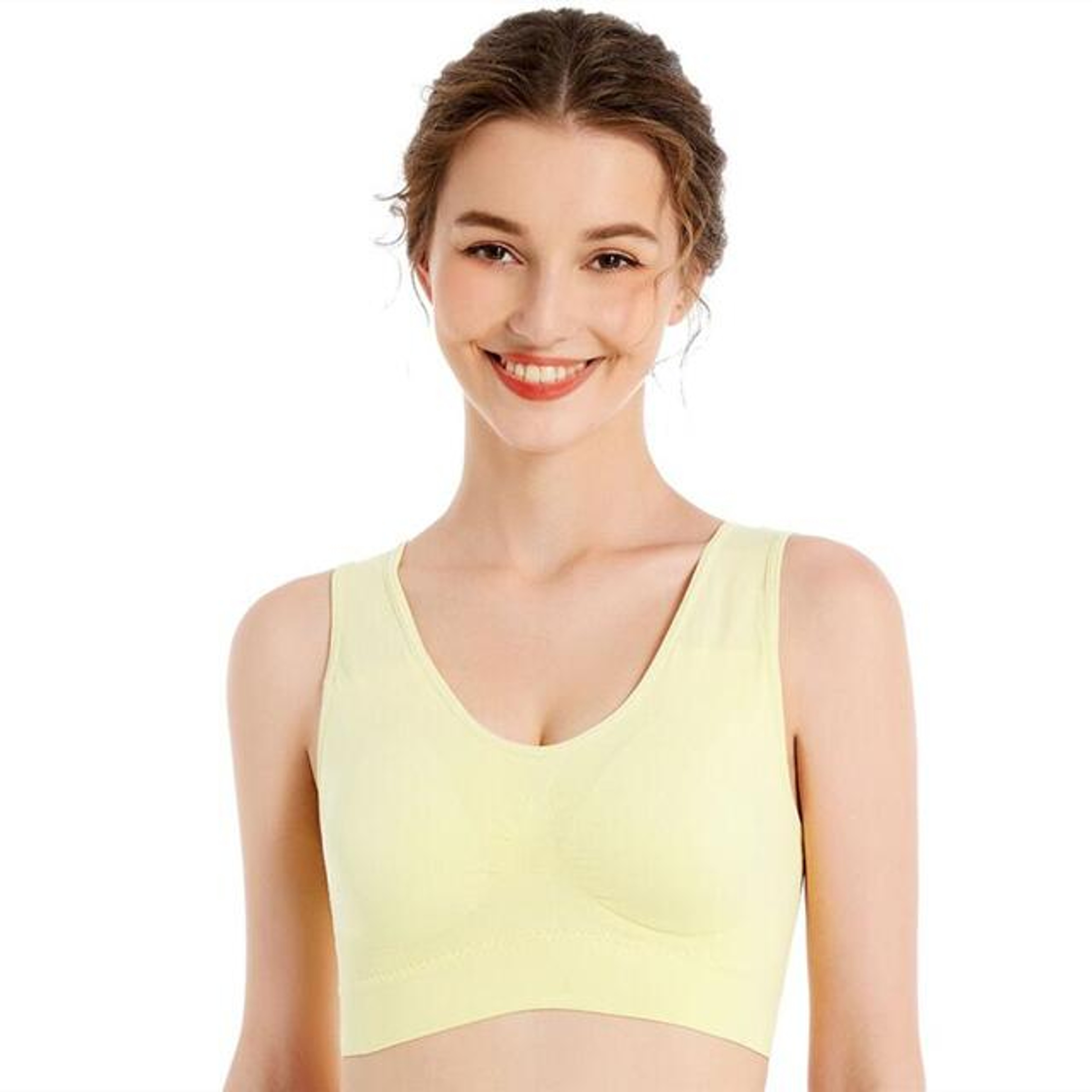 Wireless Seamless Thin Bra, Plus Size Non-Underwire Brassiere for Women Yoga, Sports & Everyday Comfort – view 23