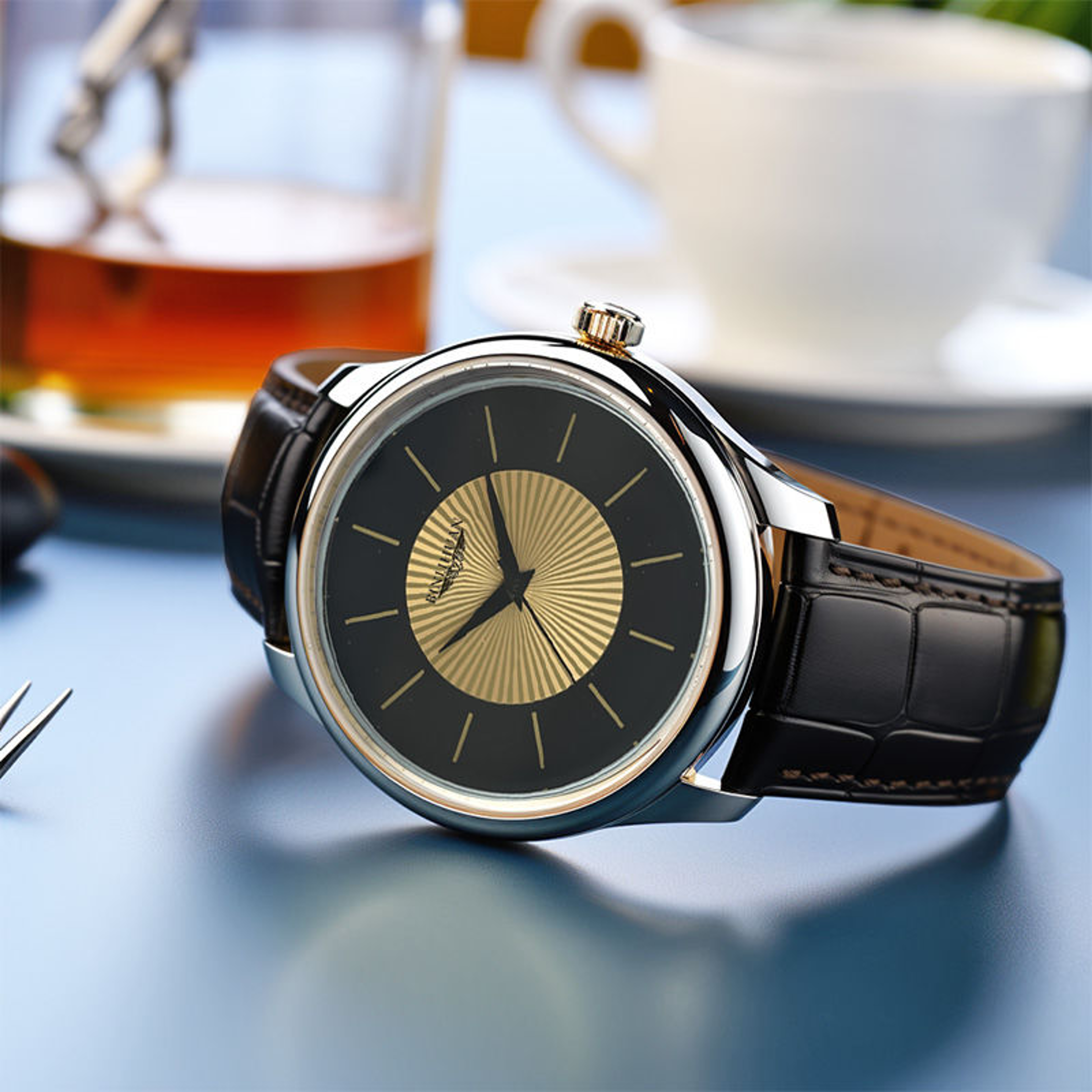 Luxury Business Waterproof Men Watch For Men, Top Brand Quartz Clock, Leather Men's Reloj 2025 Wristwatch – view 4