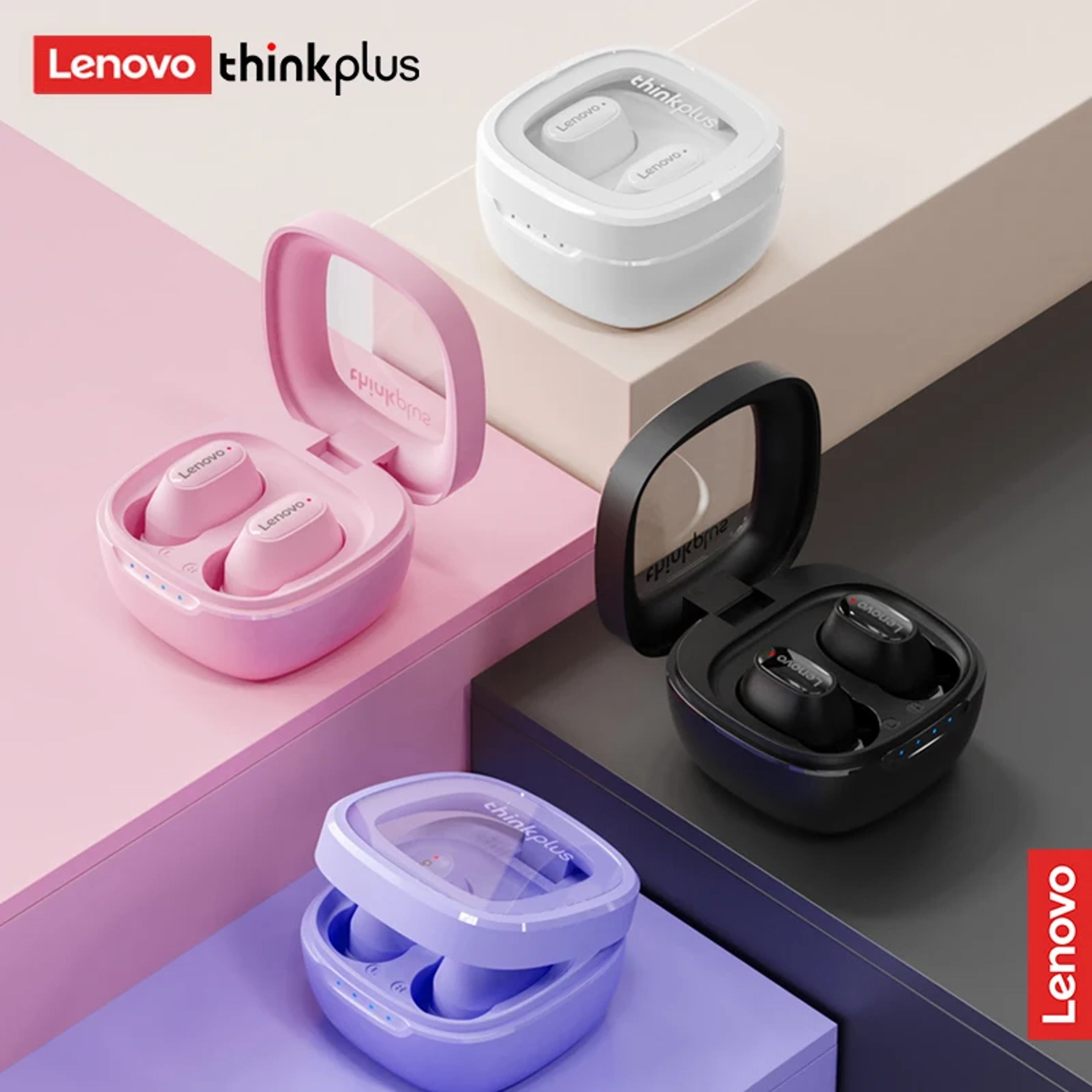 Lenovo TWS Bluetooth Earphones, Mini Wireless In Ear Headphones, Music Game Noise Cancelling Earbuds – view 1