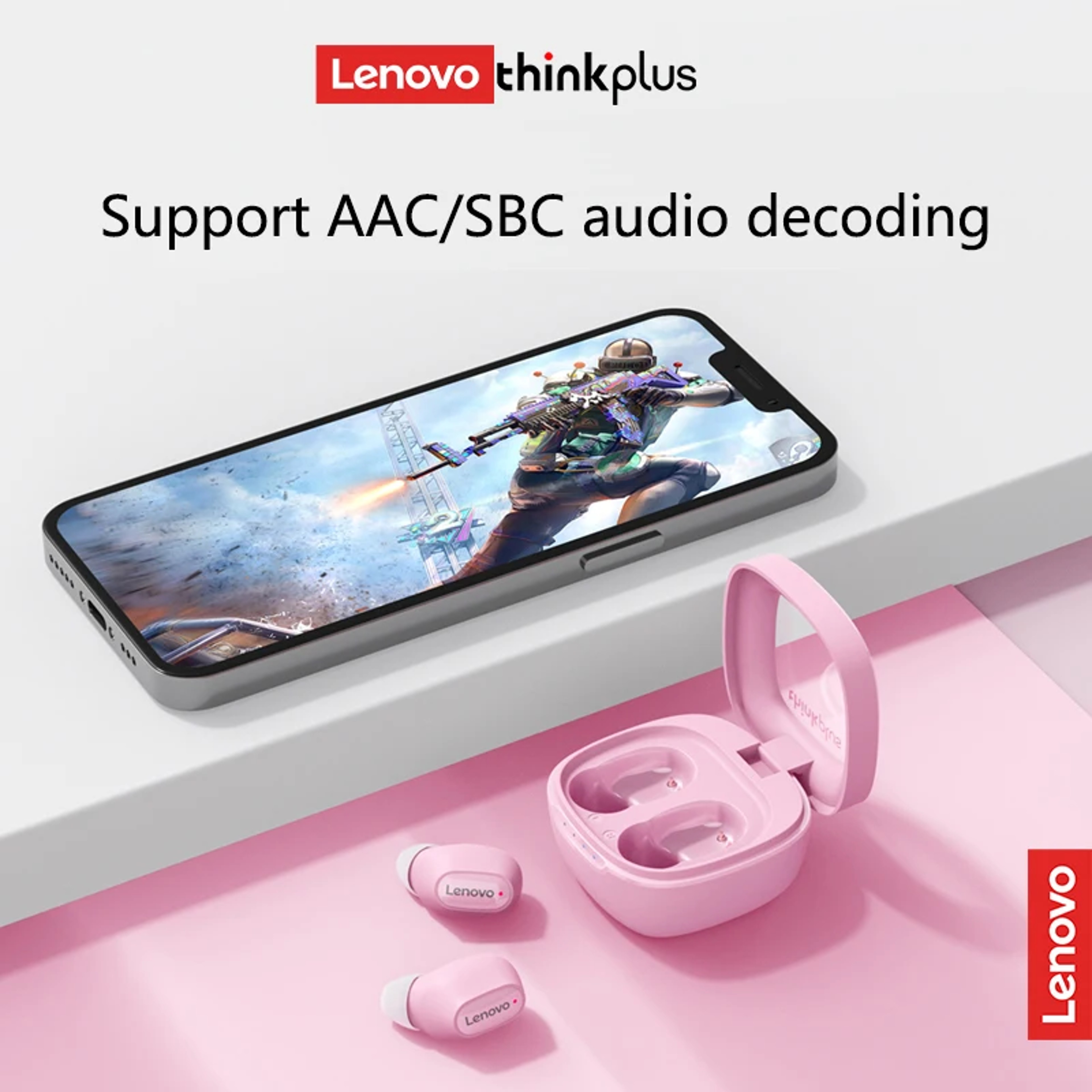 Lenovo TWS Bluetooth Earphones, Mini Wireless In Ear Headphones, Music Game Noise Cancelling Earbuds – view 4