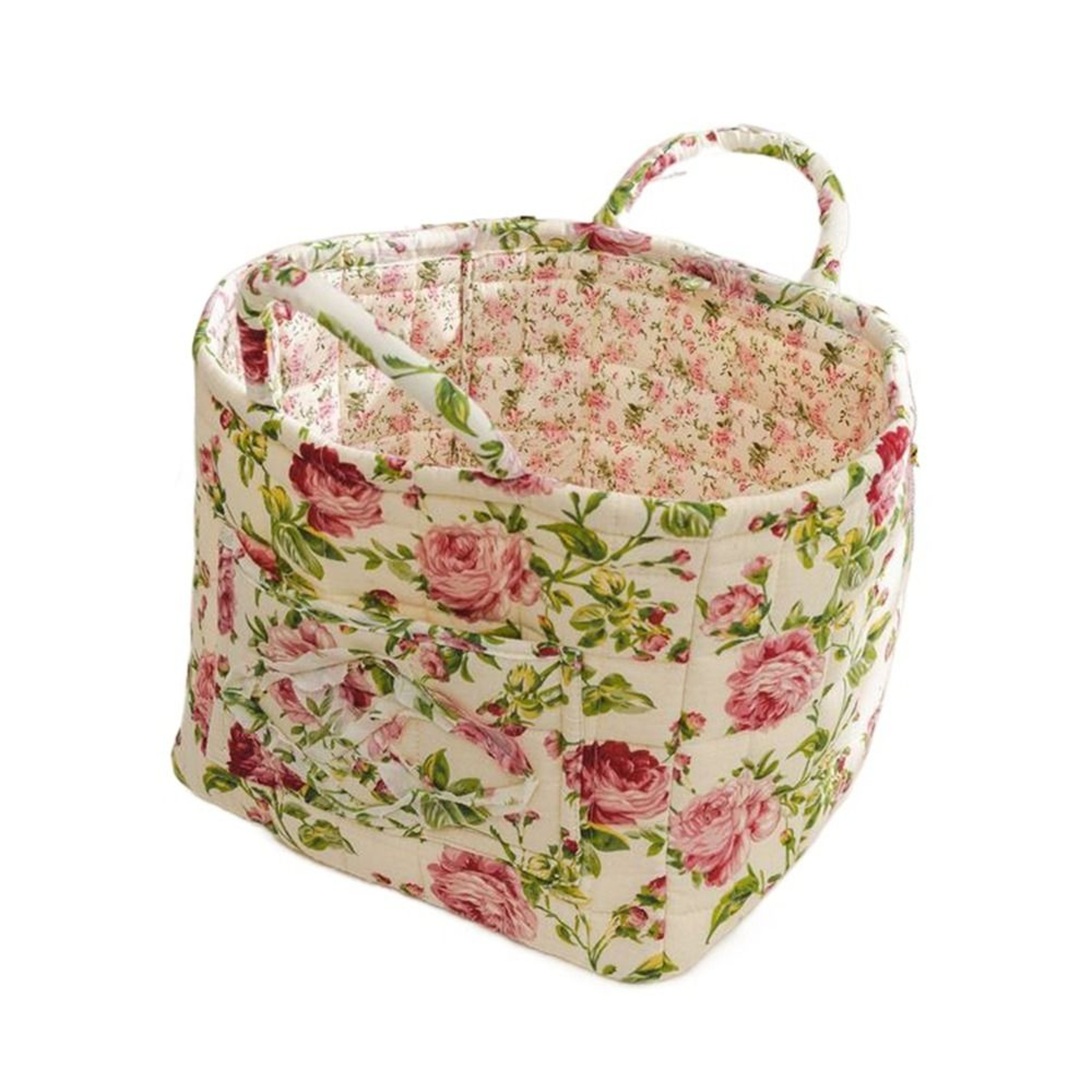 Elegant Pastoral Style Fabric Storage Basket, Washable, Foldable Sundries Organizer for Clothes, Stackable Picnic Basket – view 12