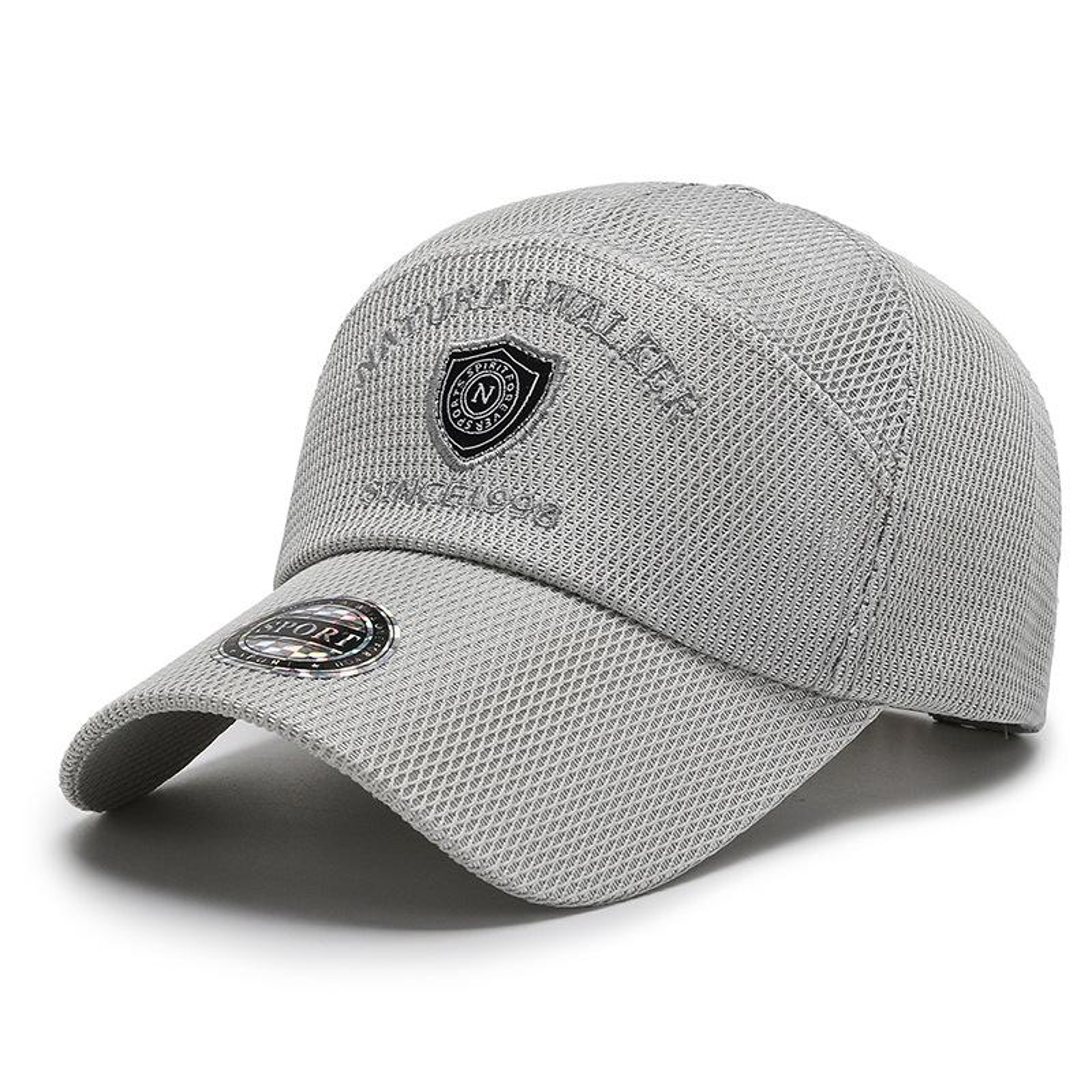 Quick Drying Mesh Baseball Cap for Men, Summer Outdoor Sun Protection, Breathable Embroidery Trucker Hat – view 8
