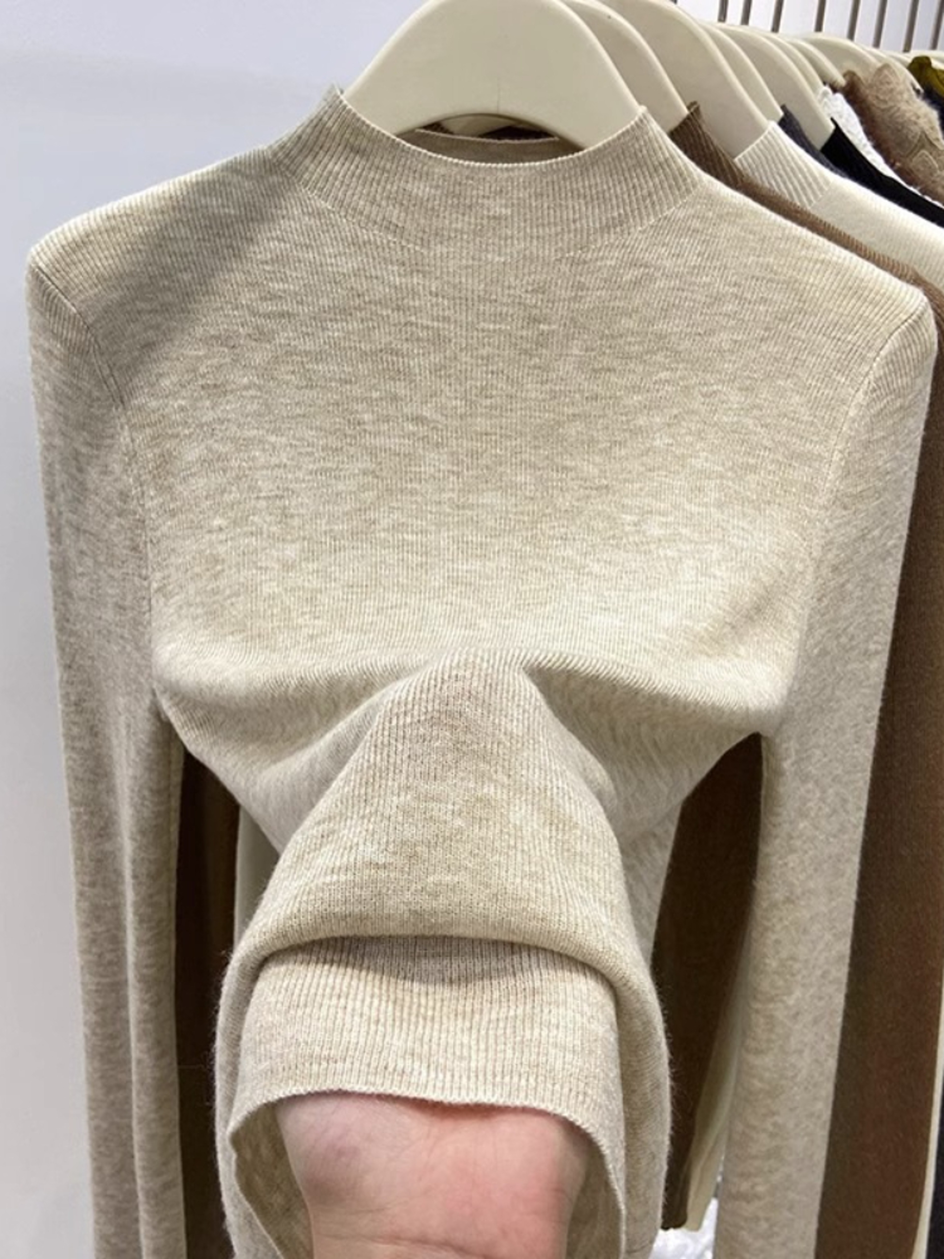 Women's Slim Fit Turtleneck Sweater, Warm Knitwear Pullover, Casual Winter Jumpers, Fashion Base Layer Tops – view 1