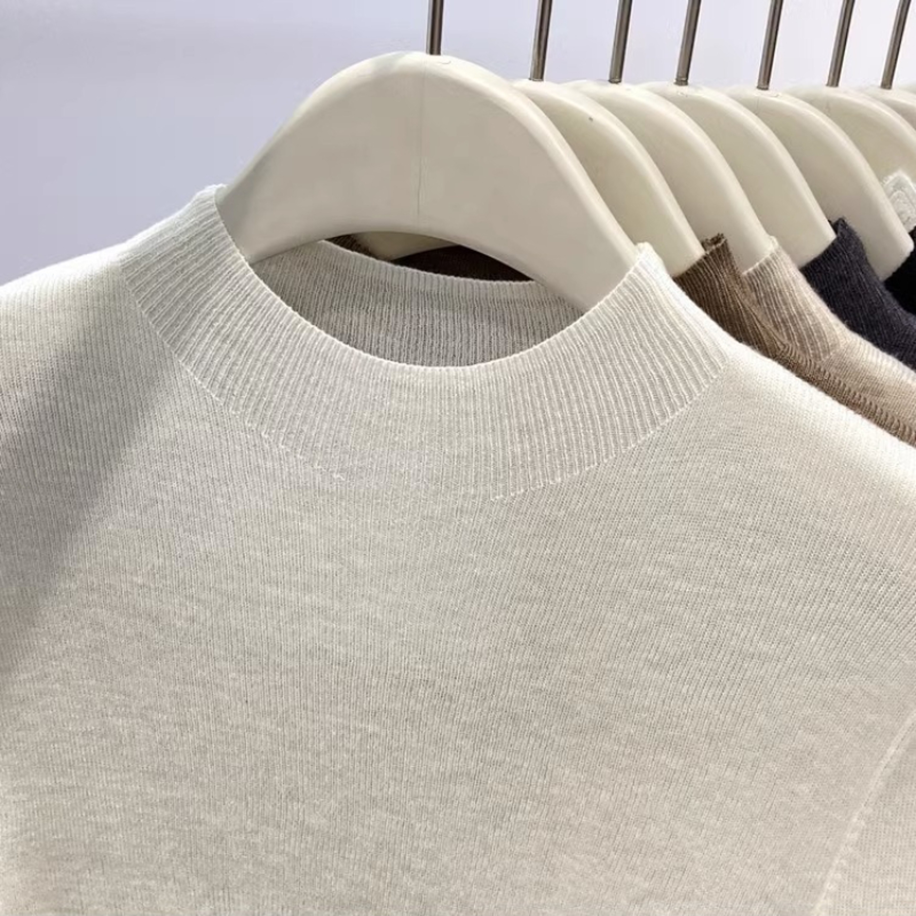 Women's Slim Fit Turtleneck Sweater, Warm Knitwear Pullover, Casual Winter Jumpers, Fashion Base Layer Tops – view 5
