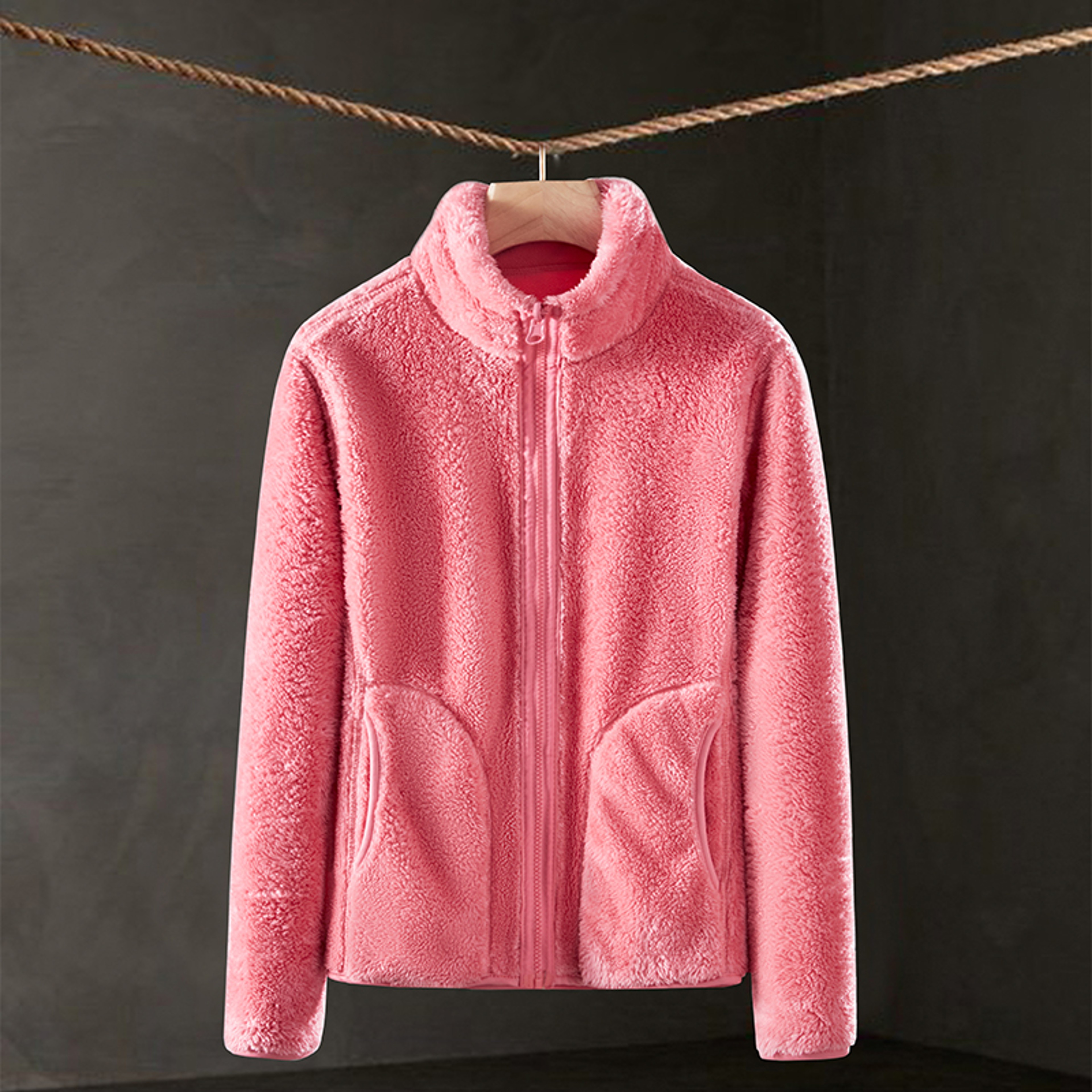 Versatile Winter Coat, New Fleece Womens Outdoor Clothing, Double Sided Warm Jacket, Leisure Sports Fashion – view 3