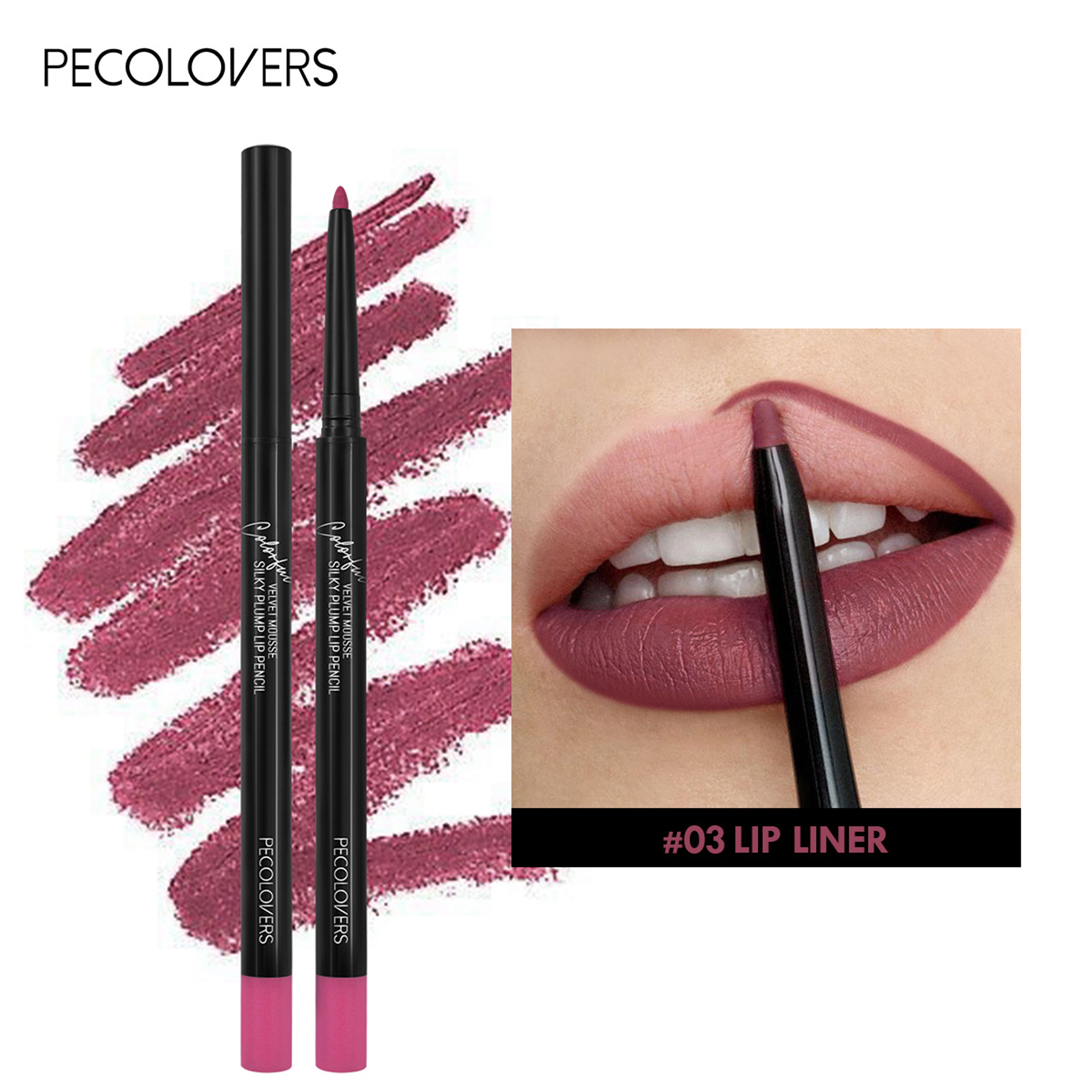Long Lasting Waterproof Matte Lipliner Pencil, Red Tint Lipstick, Non-stick Cup, Moisturizing Lips Makeup – view 18