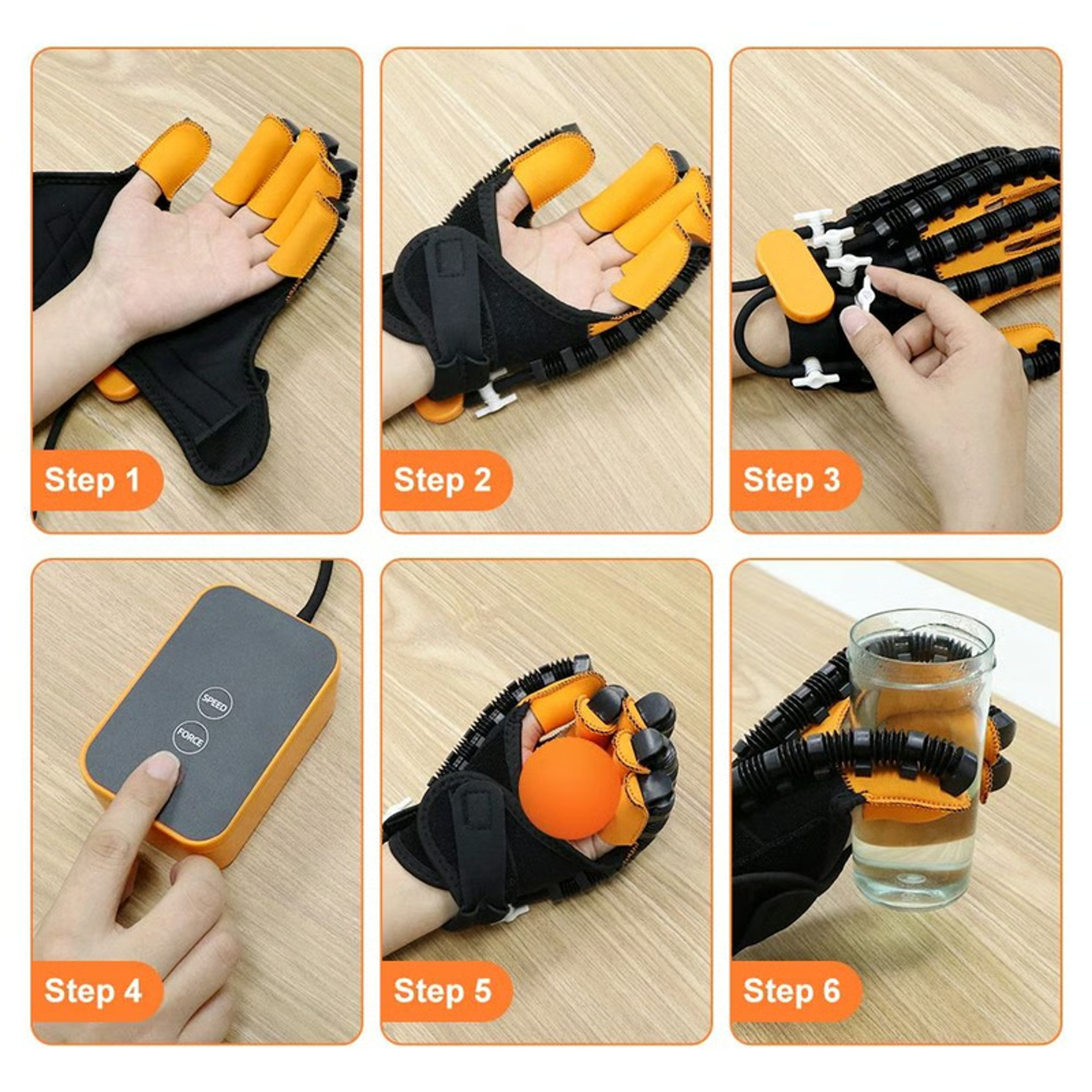 Left & Right Hand Finger Rehabilitation Robot Gloves, Stroke & Hemiplegia Therapy Glove for Cerebral Infarction Recover – view 11