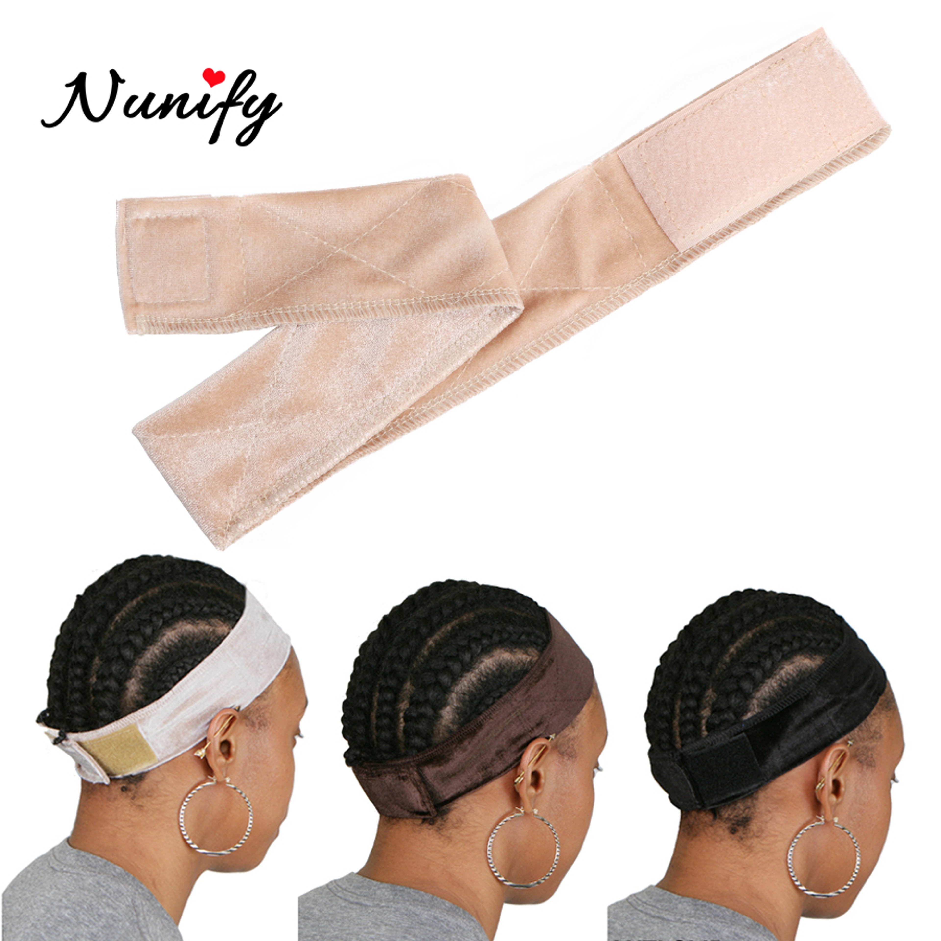 Adjustable Velvet Wig Grip Headband for Secure, Comfortable Fit – view 1