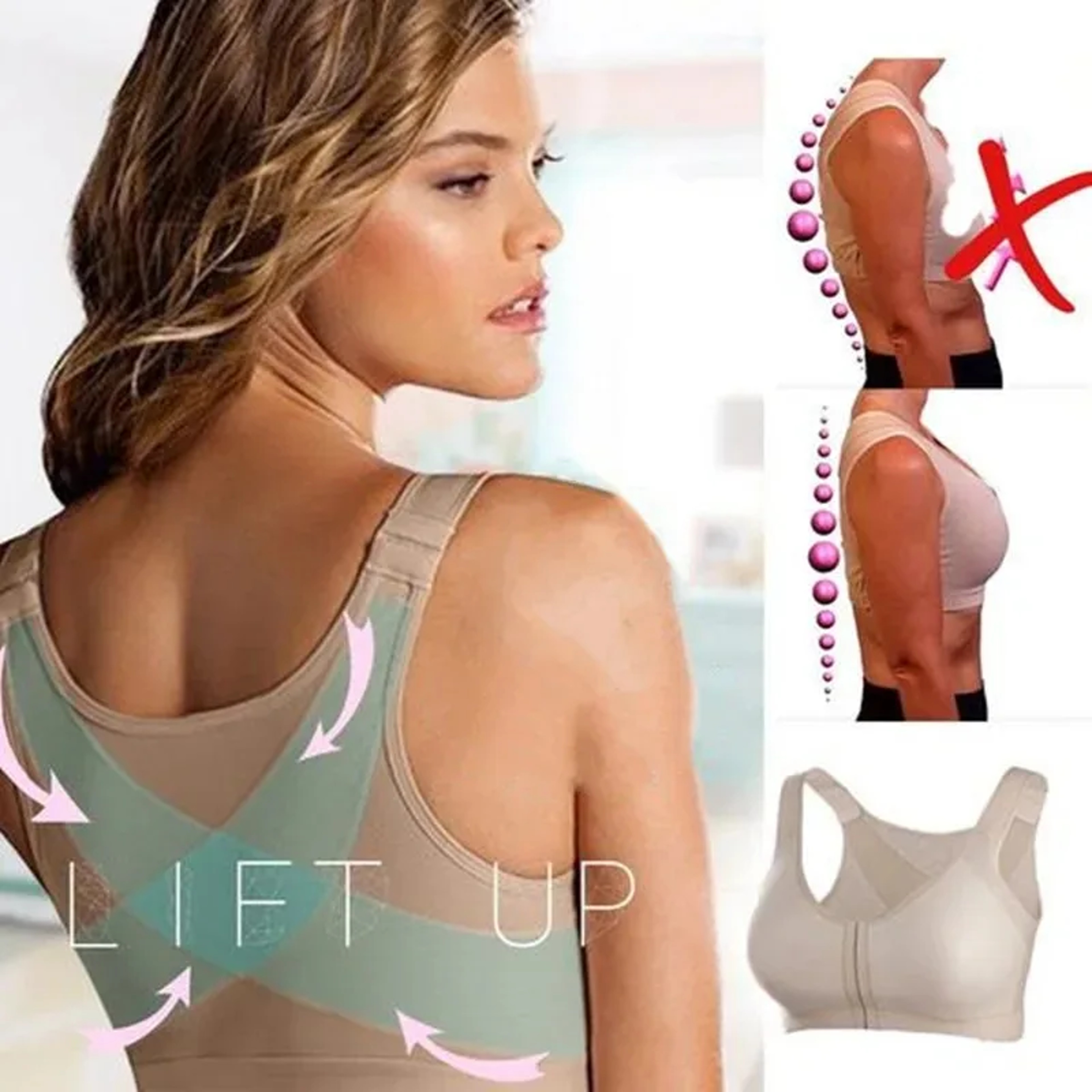 Front Closure Posture Support Bra for Better Alignment, Comfort, and Confidence – view 1