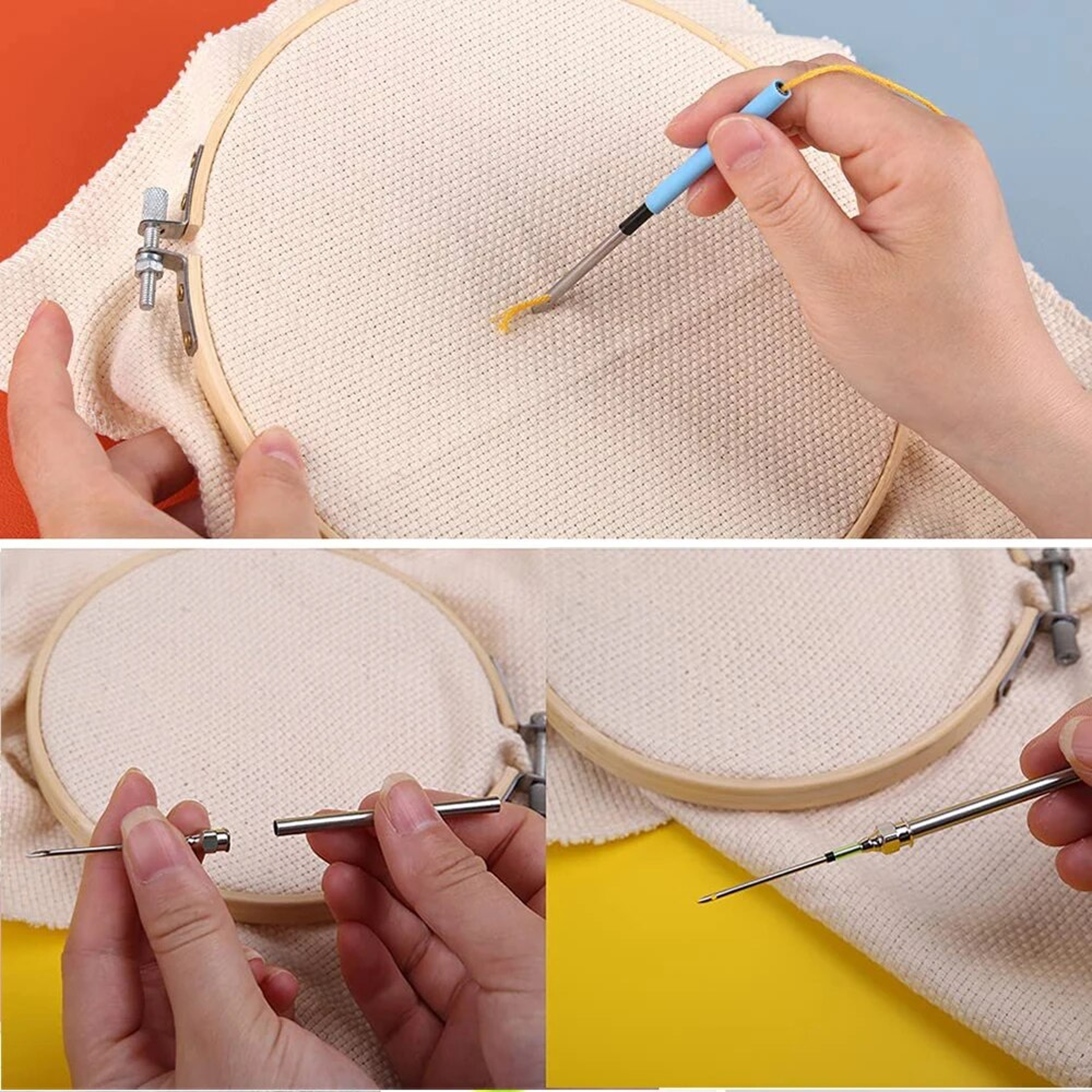 tXSBEmbroideryStitchingPunchNeedlePokingCrossStitchToolsKnittingNeedleArtHandmakingSewin