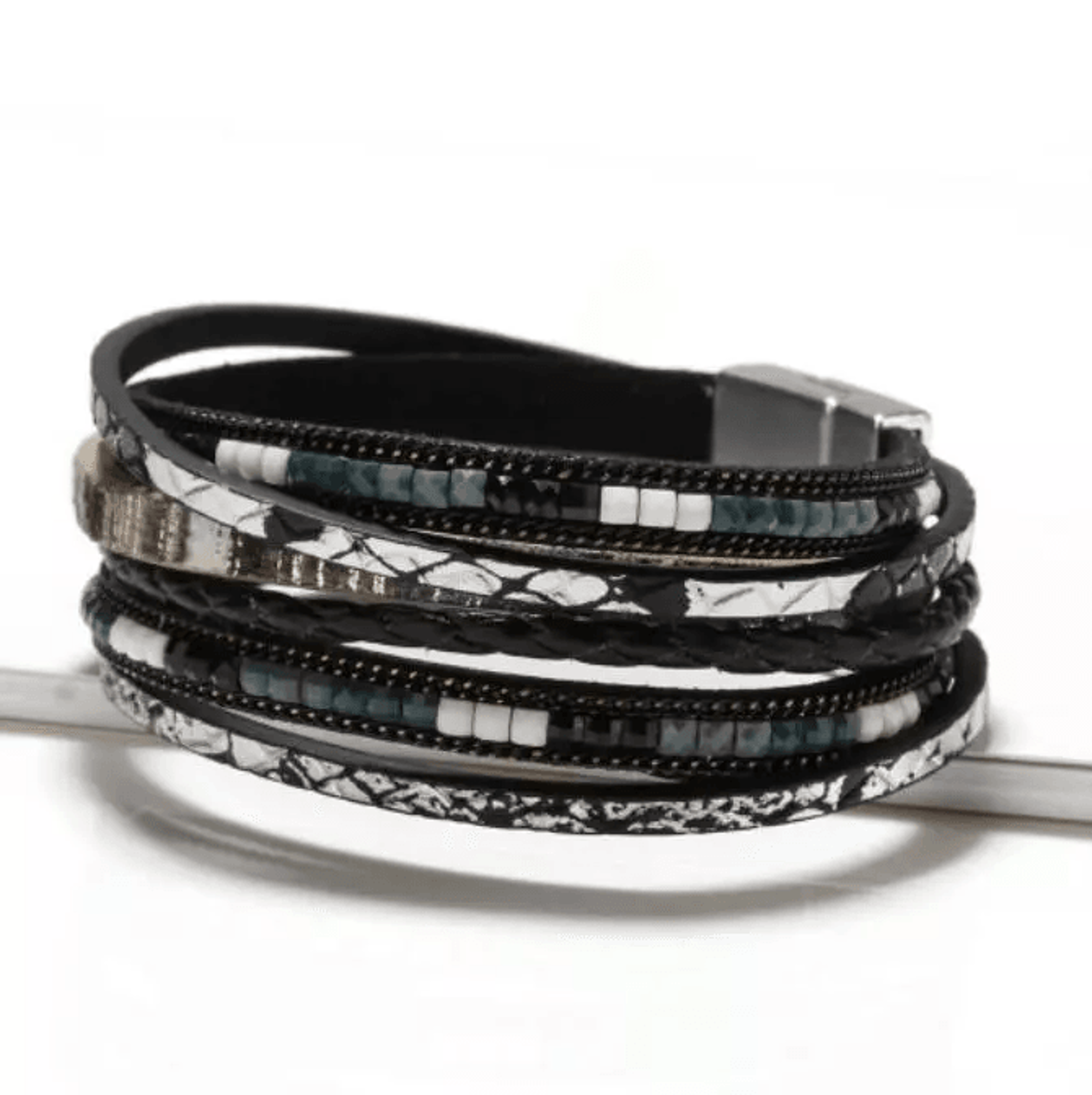 Boho Multilayer Leather Bracelet Set For Men And Women Adjustable Wristband Bangle Jewelry Gift 1