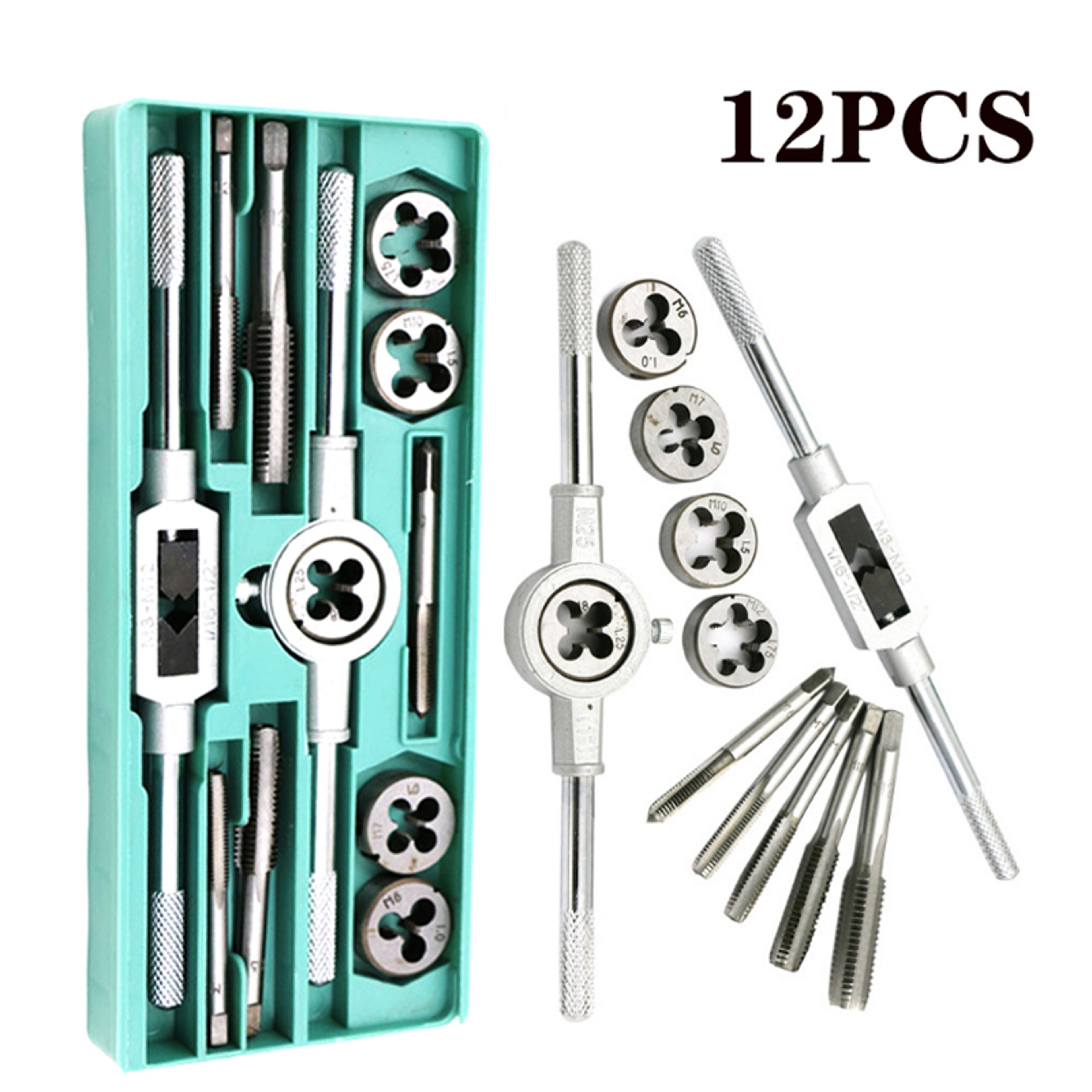 Professional Metric Hand Tap And Die Set Screw Thread Plugs  Straight Taper Reamer Tools For Accura 3