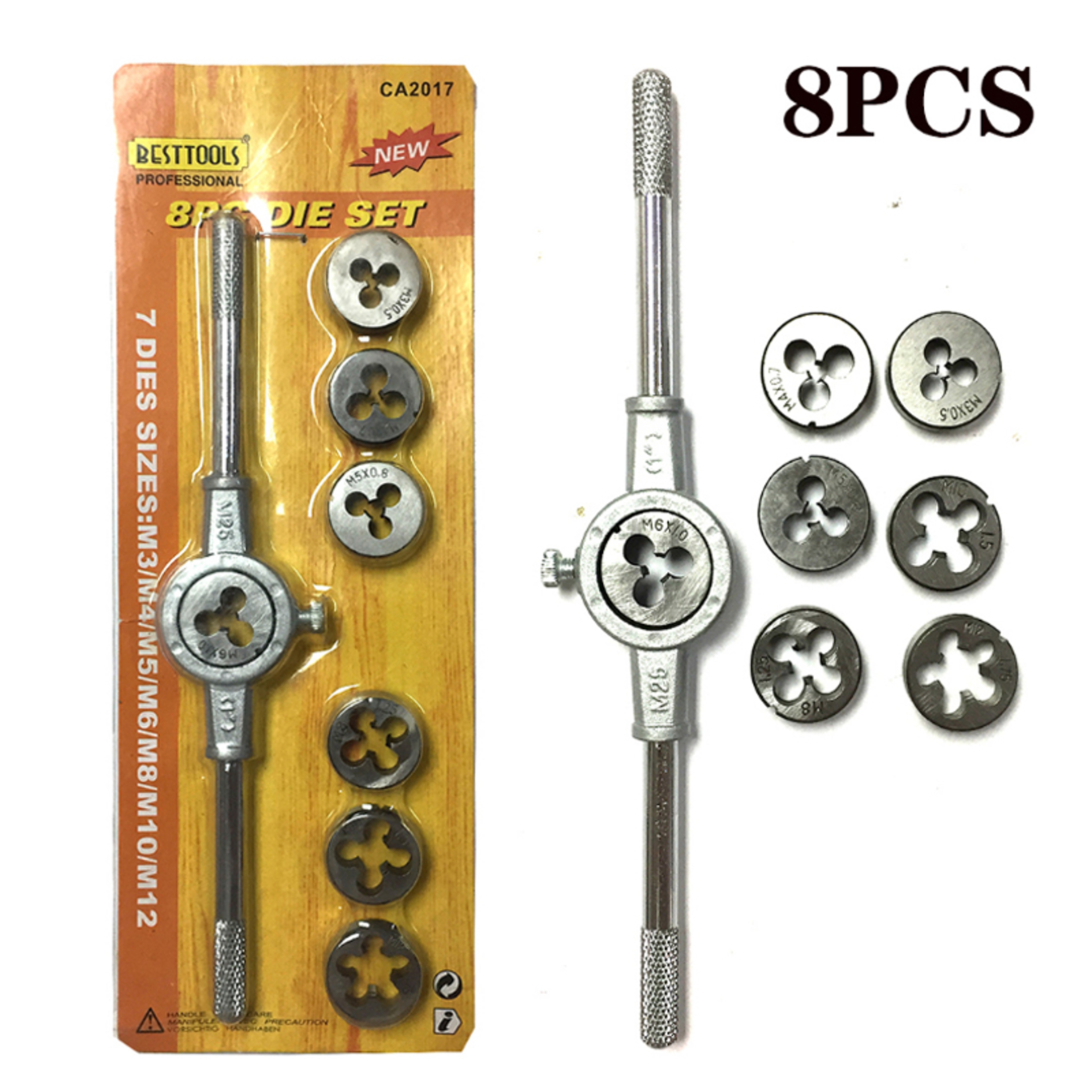Professional Metric Hand Tap And Die Set Screw Thread Plugs  Straight Taper Reamer Tools For Accura 7