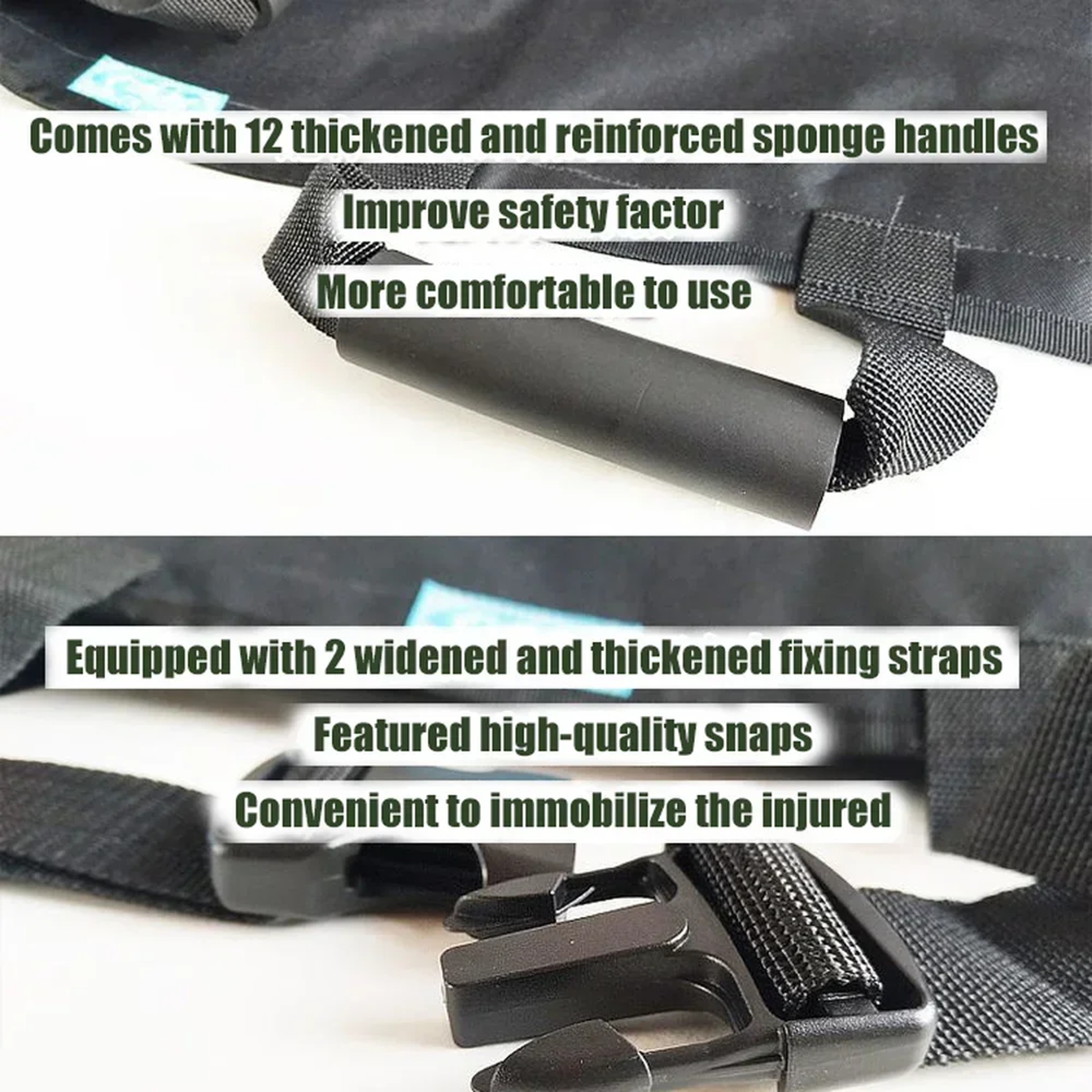 Adjustable Portable Medical First Aid Stretcher Emergency Rescue Soft Rack With Thickened Canvas Fo 2