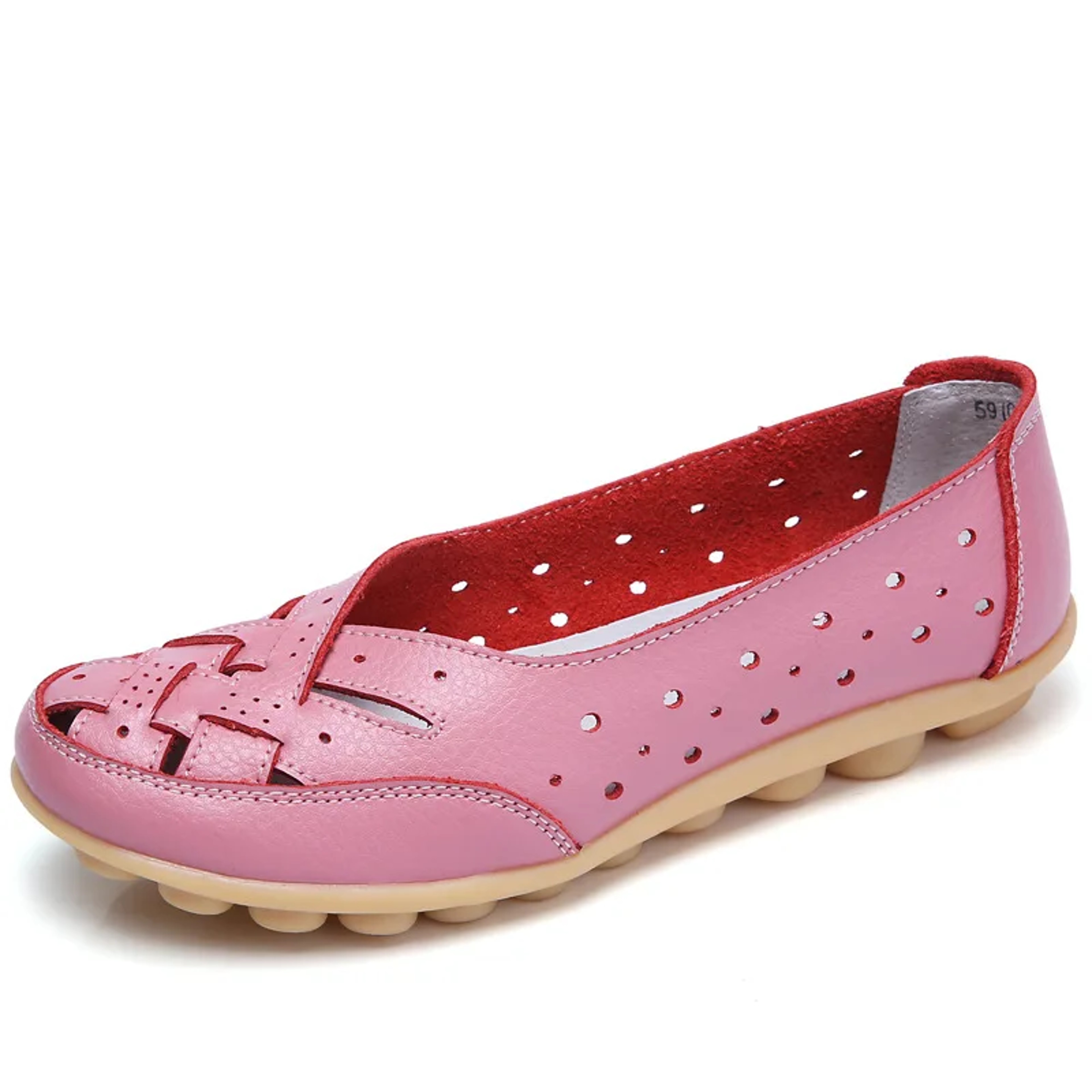 Hot Women Flat Shoes, Plus Size Loafers, Genuine Leather Casual Hollow Flat Shoes for Women – view 4
