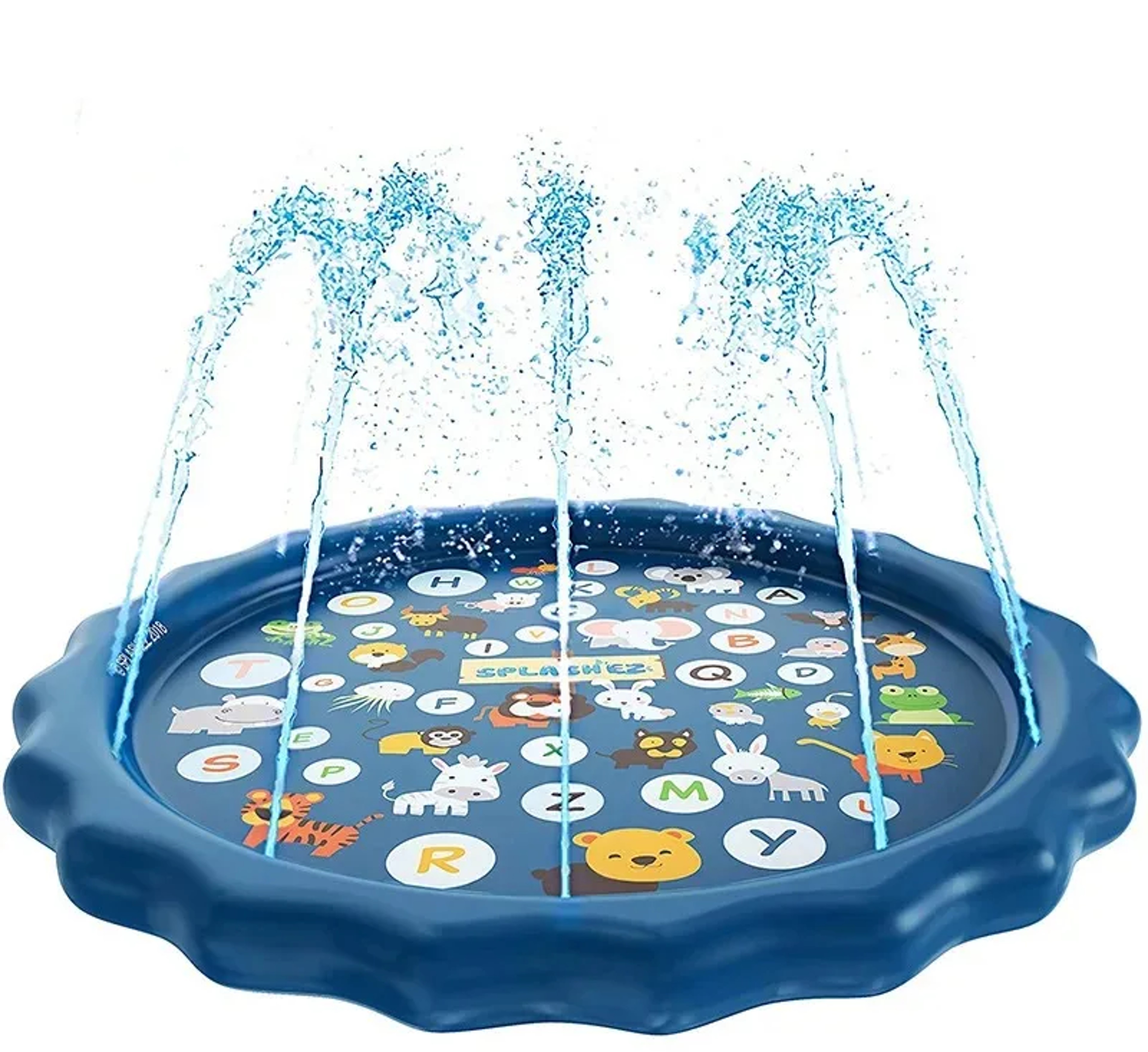 Kids Sprinkler Play Pad Mat Outdoor Lawn Beach, Inflatable Water Spray Splash Cushion for Childrens Summer Water Game – view 7