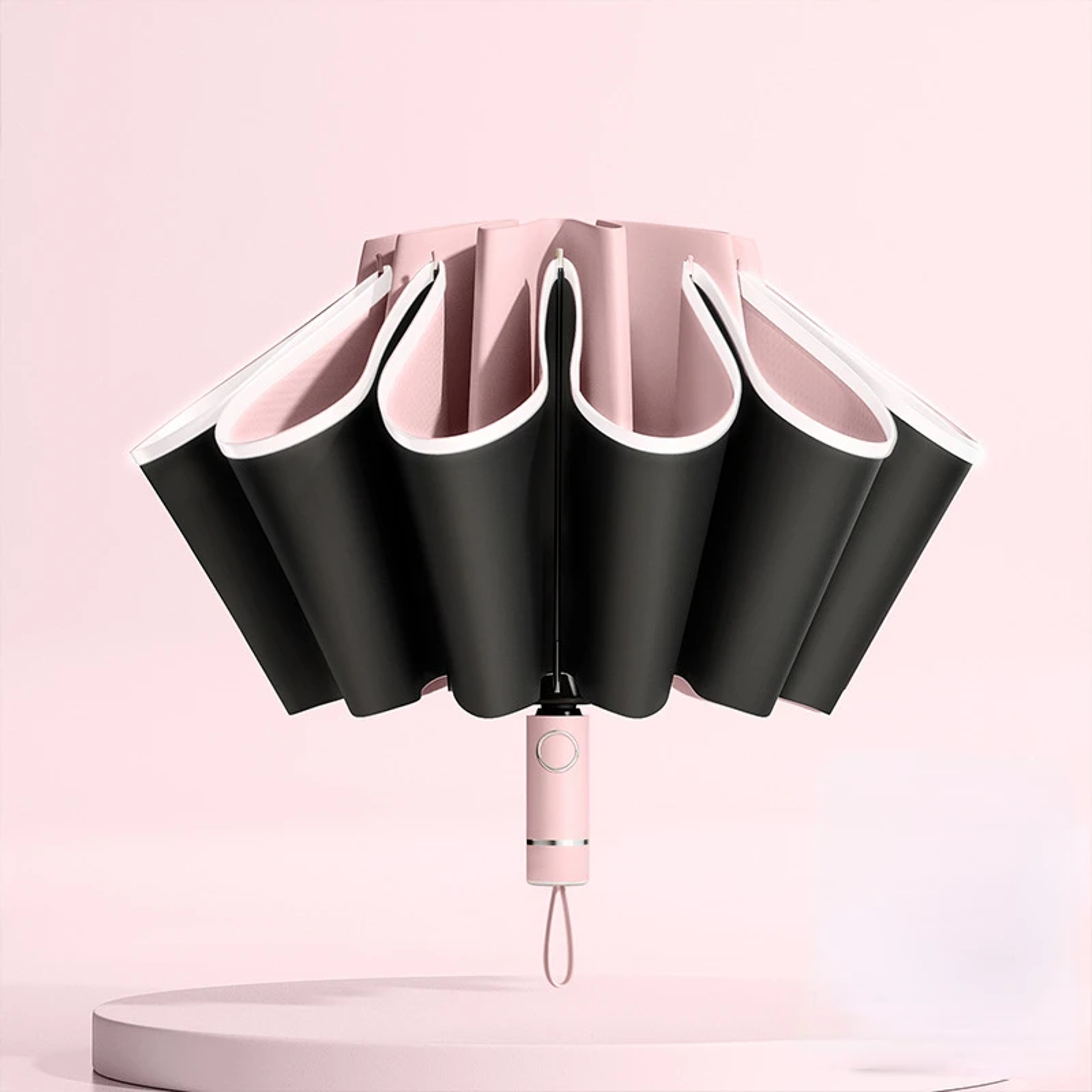 Windproof UV Umbrella, Reverse Folding Automatic Open/Close Design with Reflective Stripe for Men & Women – view 8