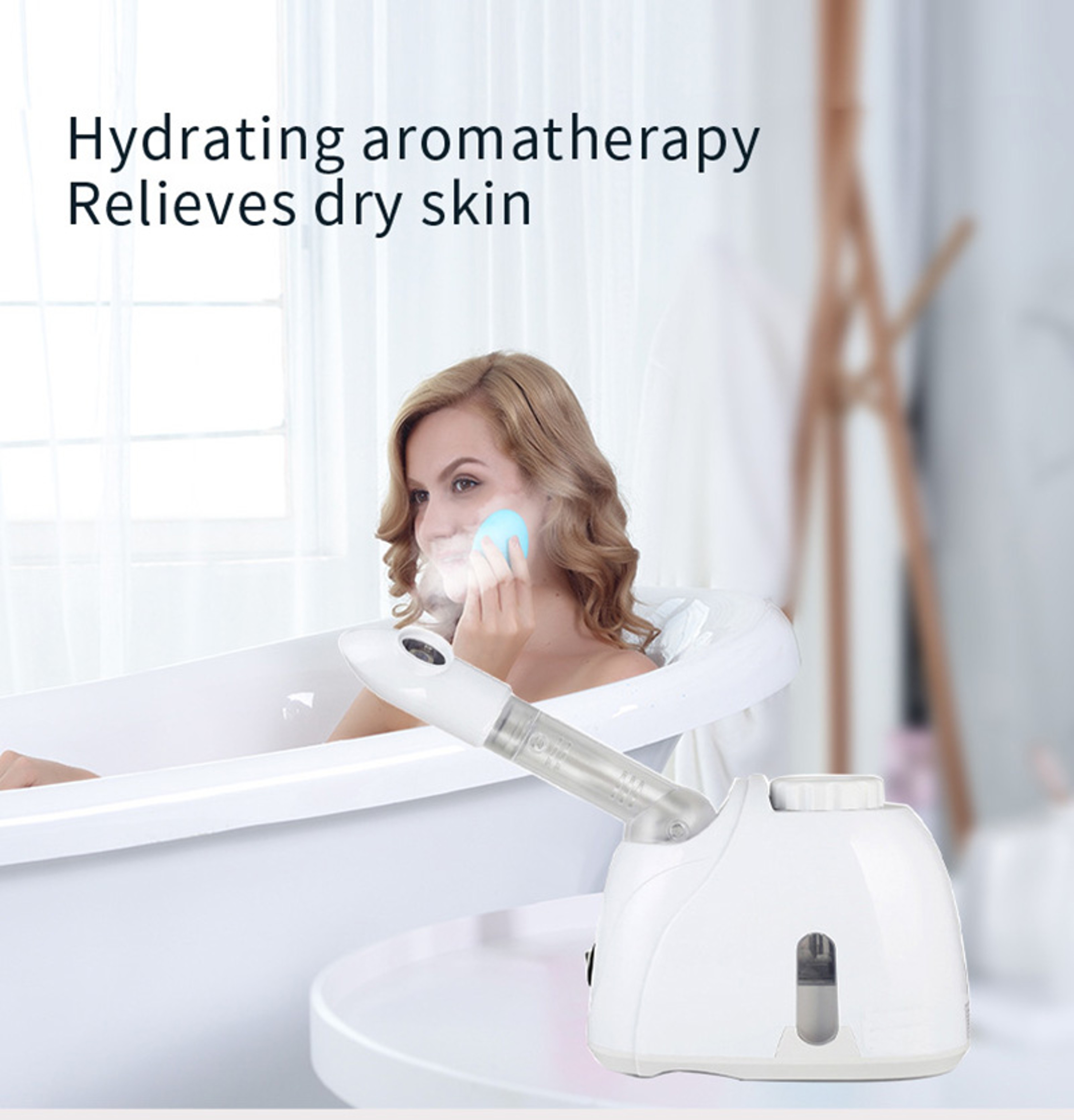 Facial Steamer with Ozone Function, Warm Mist Humidifier for Deep Pore Cleansing, Skin Hydration & Whitening – view 5