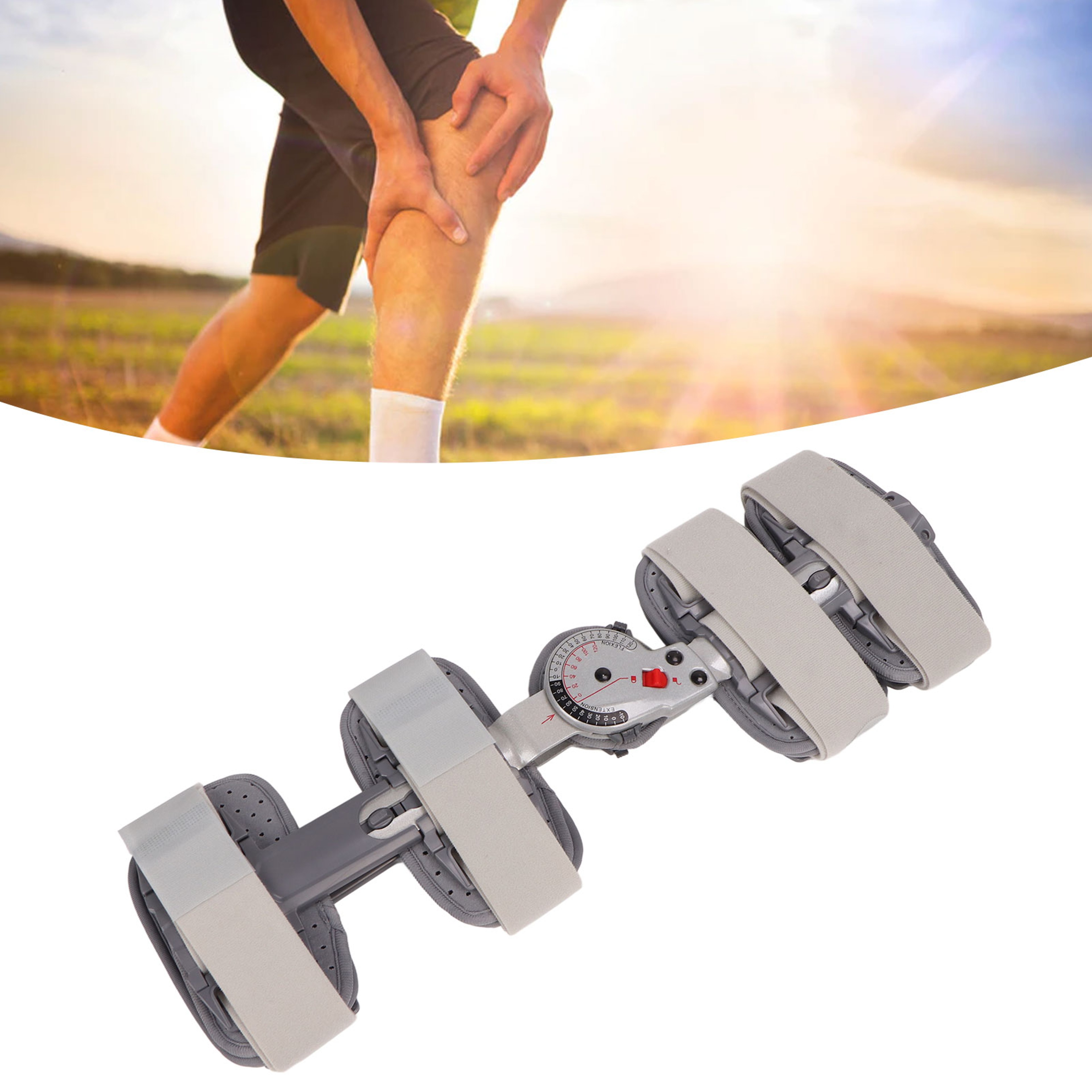 Orthopedic Hinged Knee Brace Immobilizer Orthosis Stabilizer for ACL, MCL & PCL Injury, Recovery Support & Post Surgerys – view 2