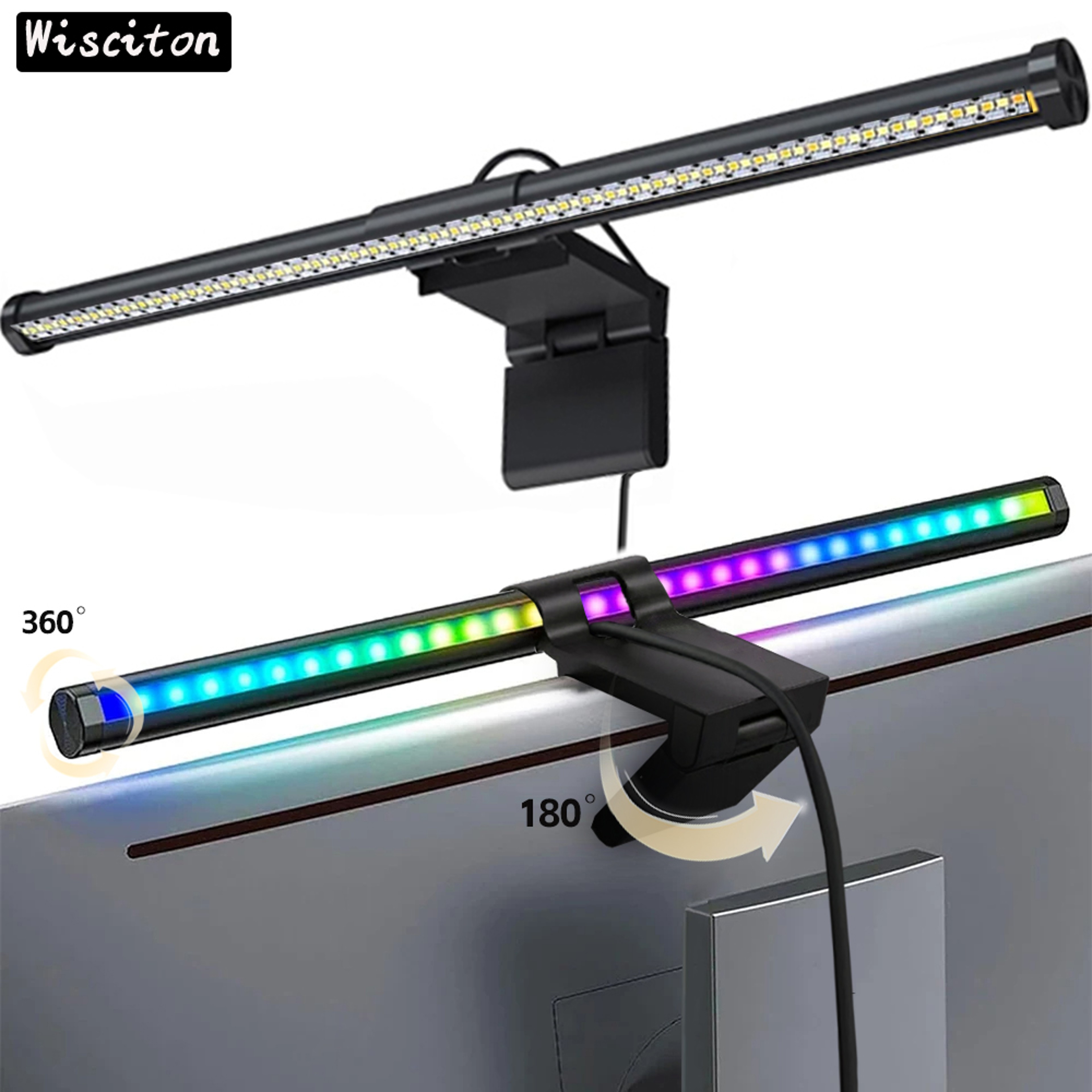 LED Monitor Light Bar Computer Screen Hanging Lamp RGB Atmosphere Desk Light For Gaming Reading Stu 0