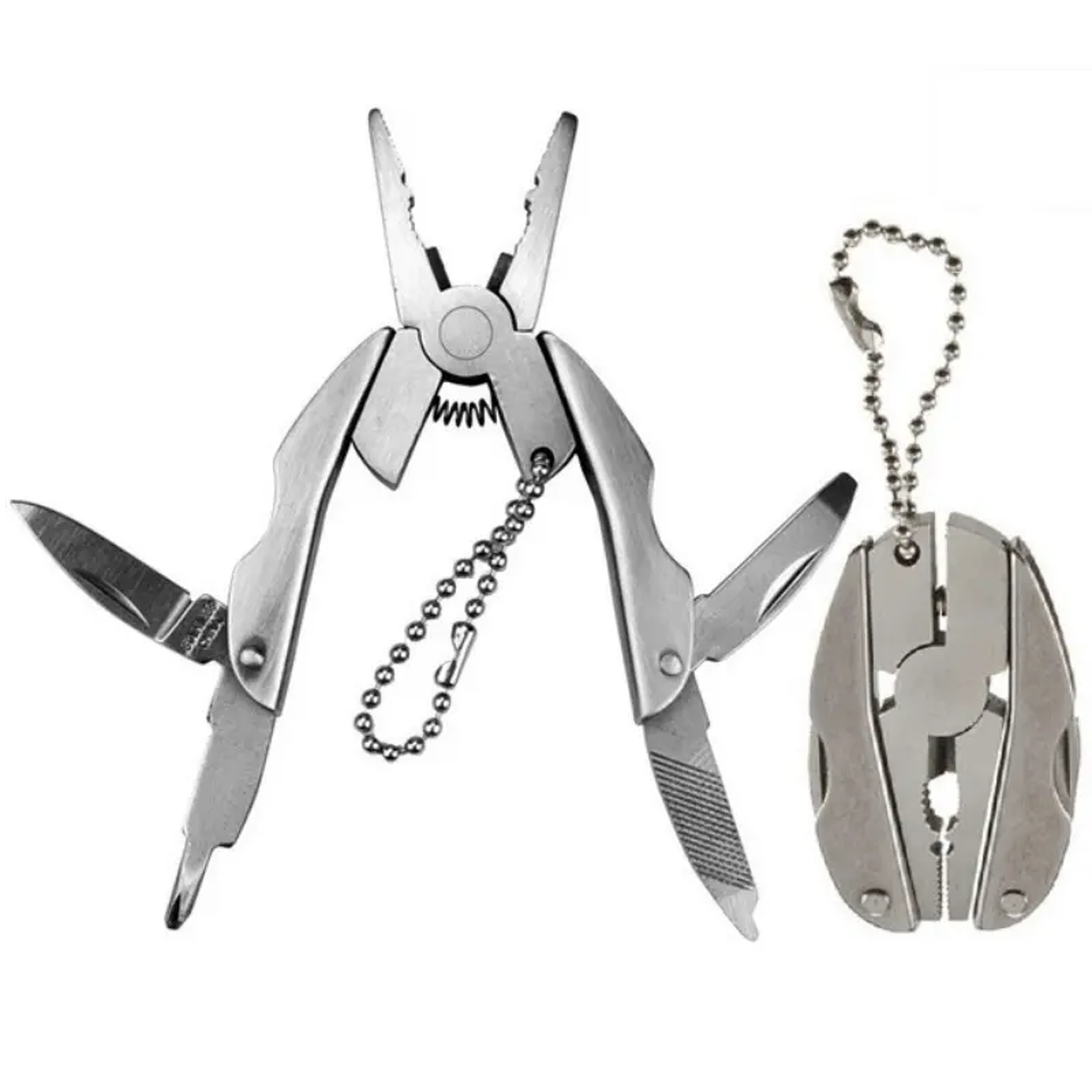 Ultimate Portable Stainless Steel Multi-Tool Pliers, Knife, Keychain & Screwdriver for Outdoor Adventures – view 2