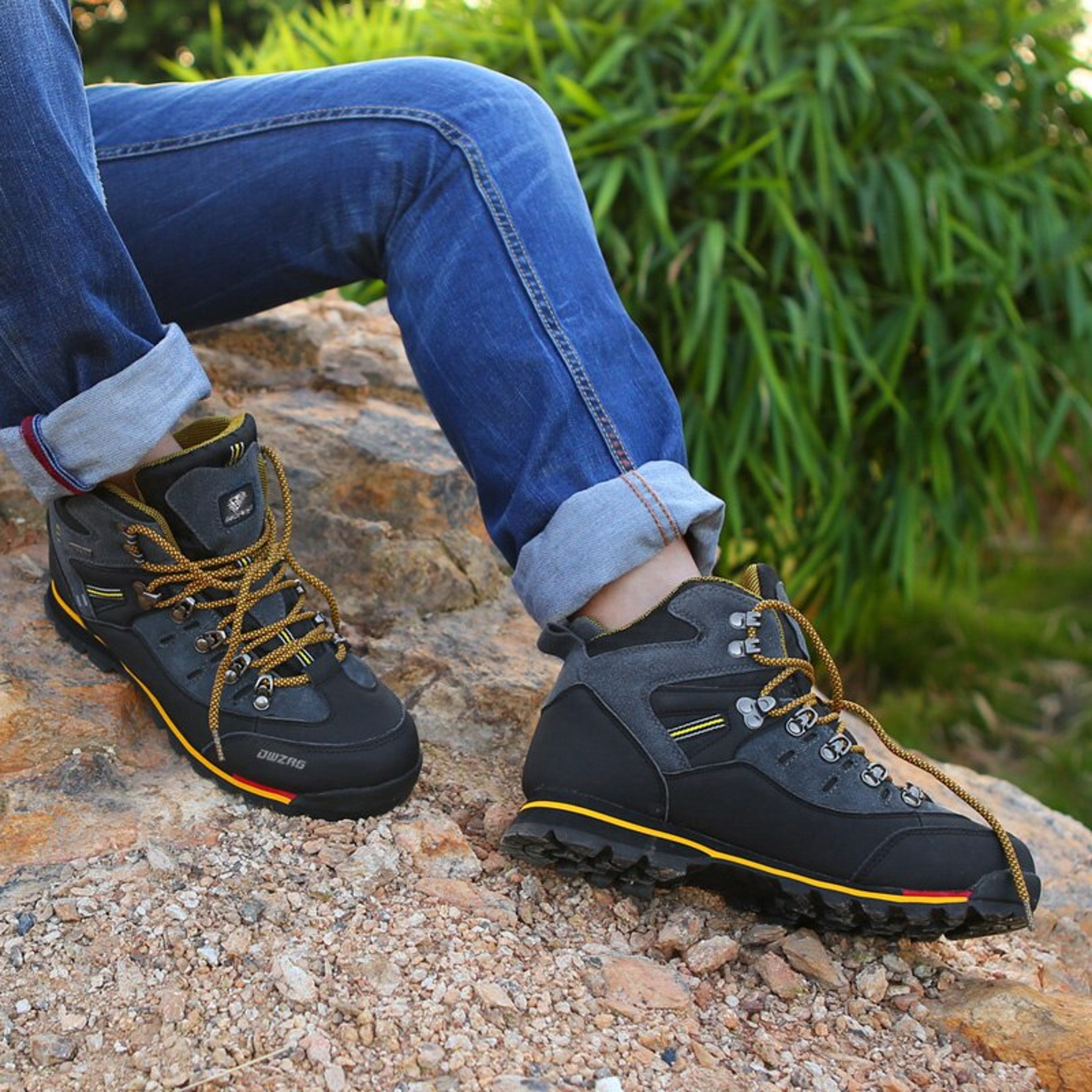 Mens Hiking Shoes Outdoor Mountain Climbing Sneakers, Durable Fashion Casual Snow Boots for Winter Trekking & Outdoor – view 6