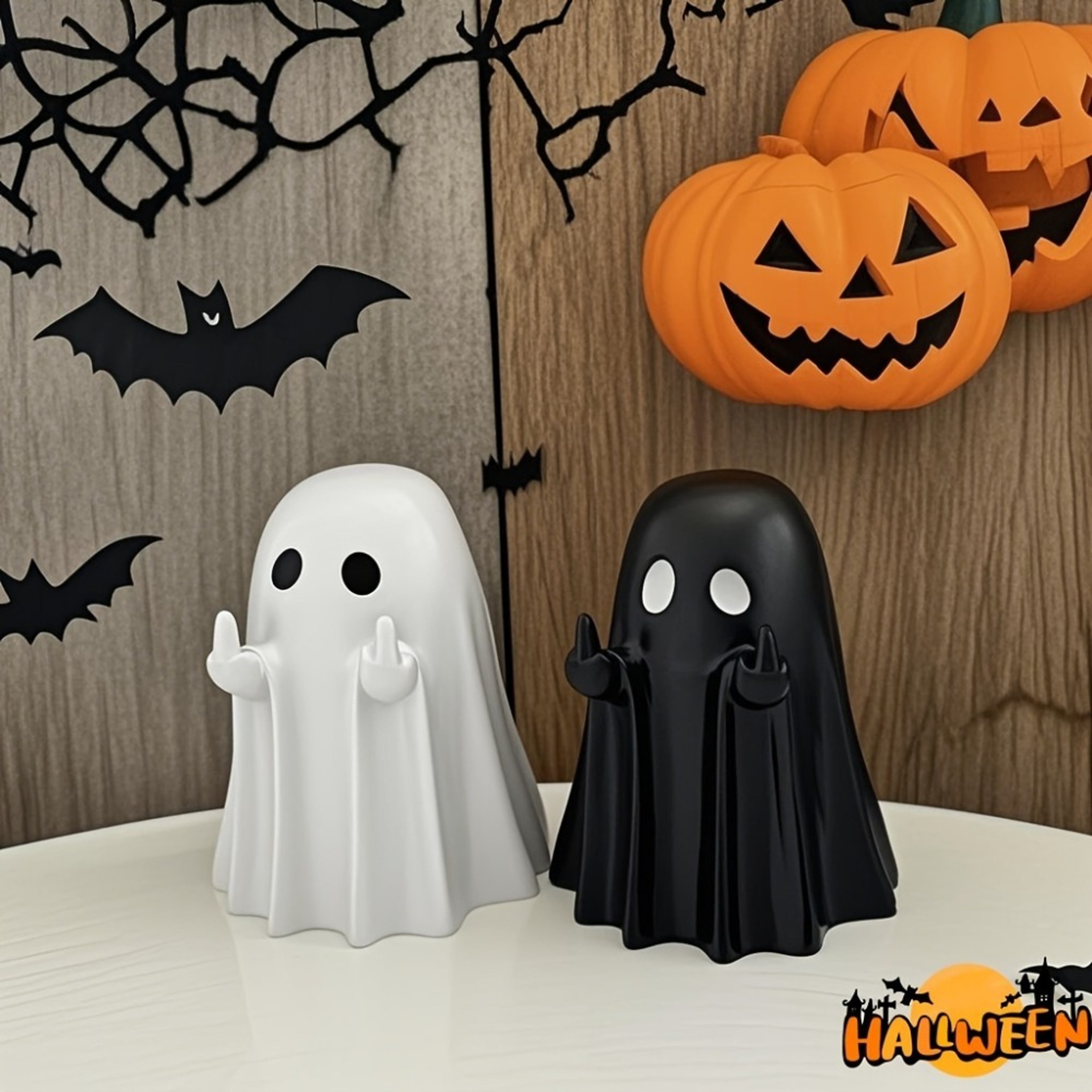 Small Ghost Scare, You Creative Halloween, Cute Ghost Ornaments, For Home Office, Party All Suitable Decoration – view 1