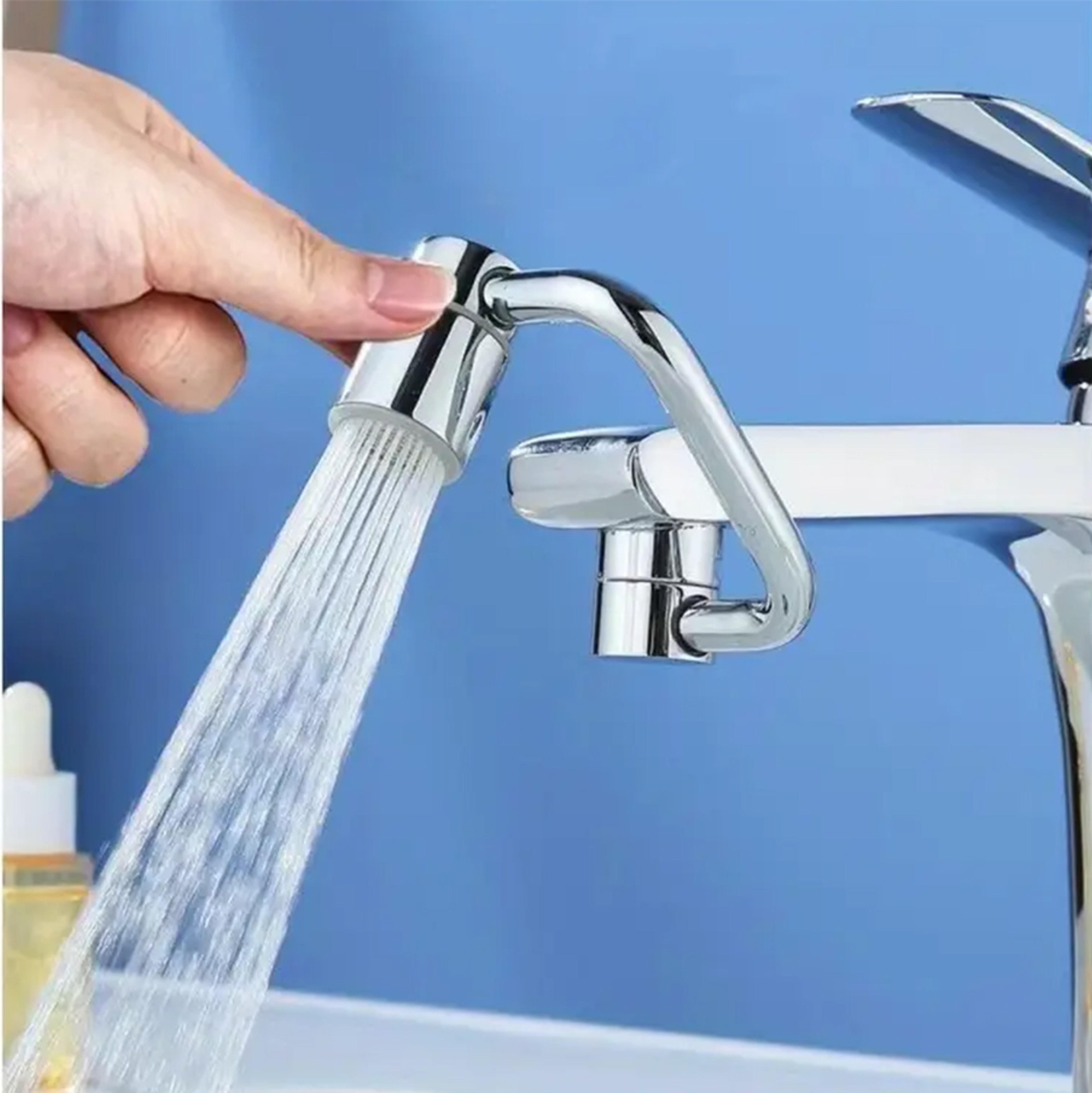 Swivel Kitchen Faucet Extender Stainless Steel Universal Splashproof Dual Mode Sink Attachment With 0