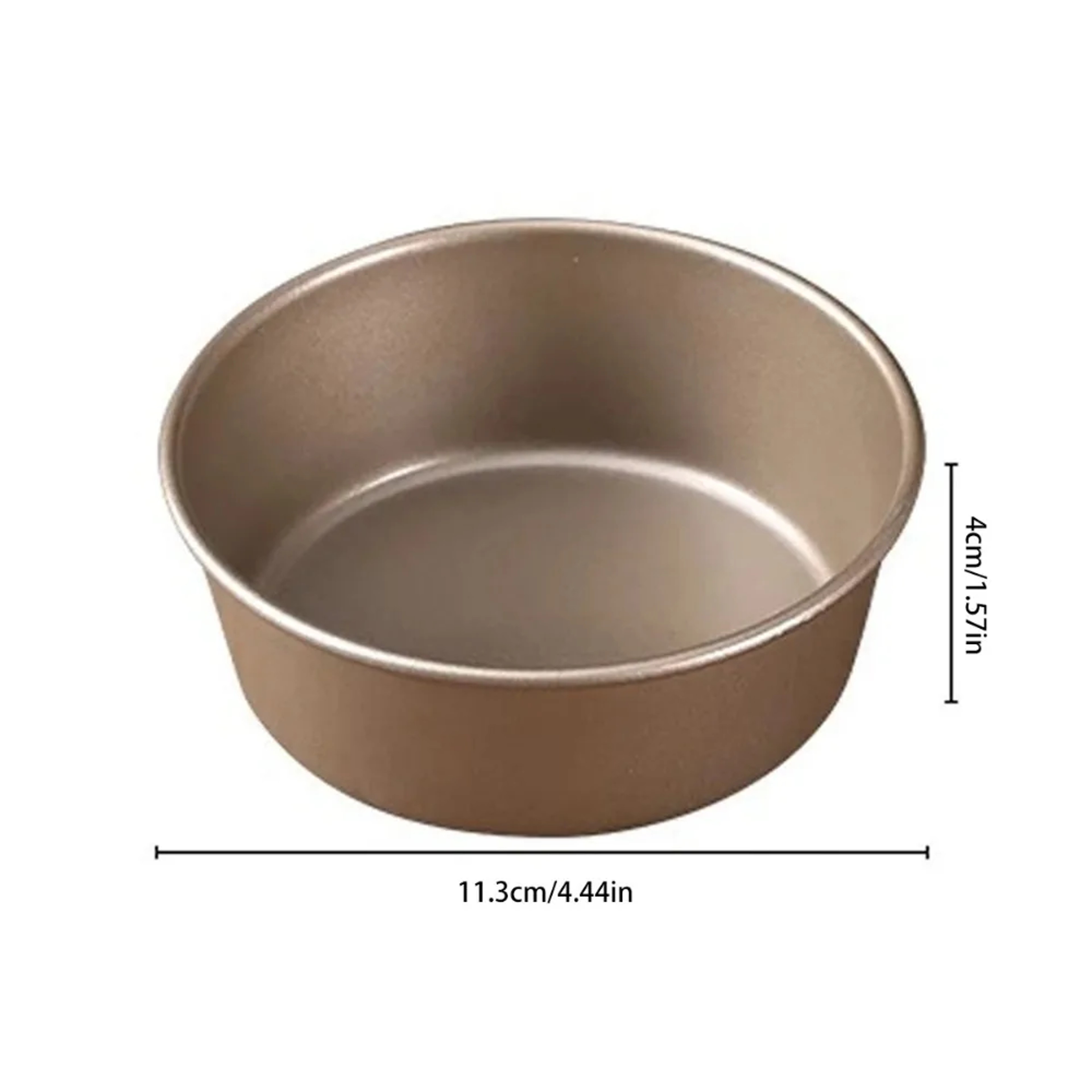 4 Inch Carbon Steel Cake Pan Mold, Mini Round Tart & Cheesecake Pan for Air Fryer, Oven, DIY Bakery Bread Jelly Pudding – view 6