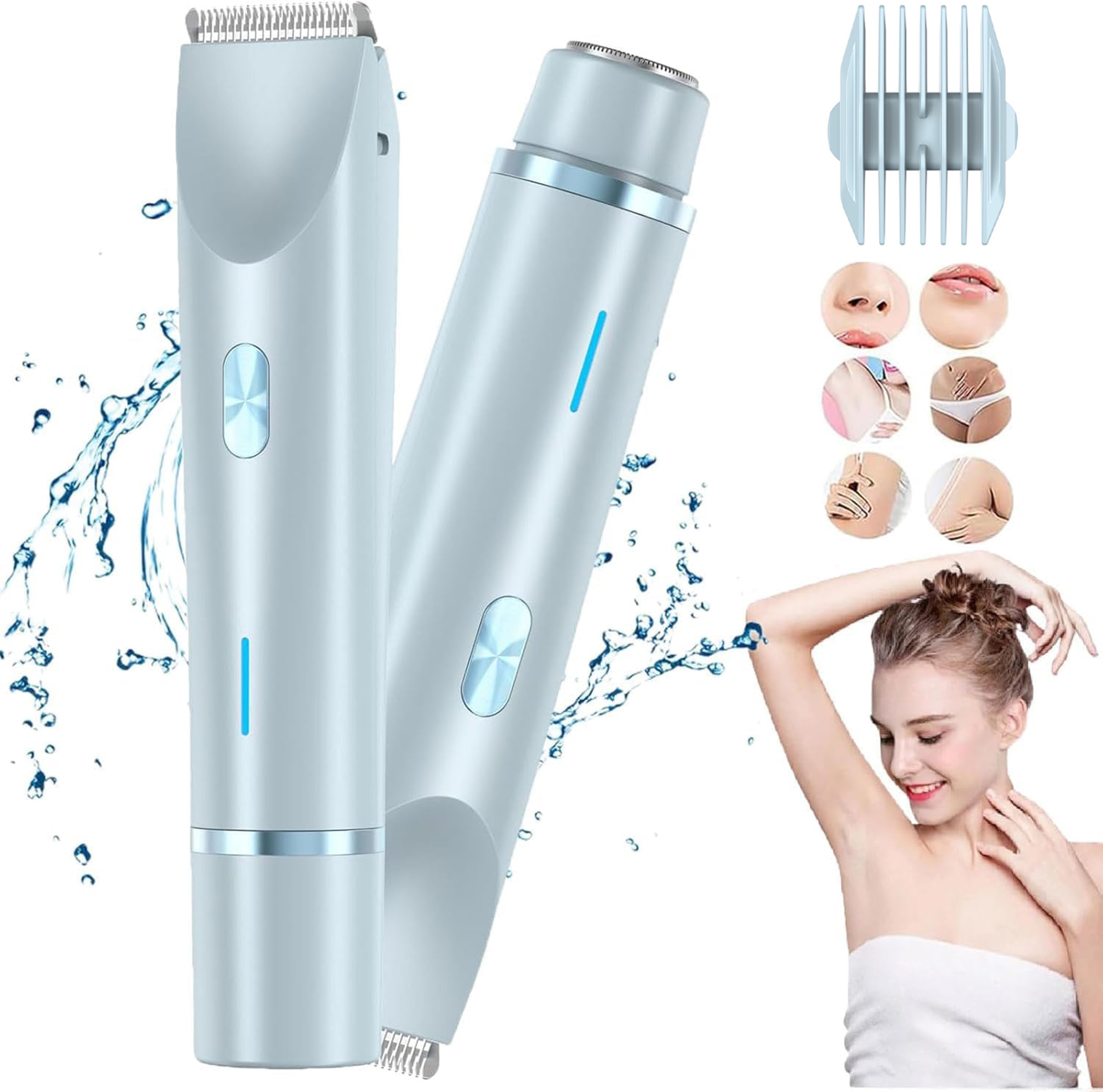 The Ideal 2-in-1 Dual Head Women's Electric Shaver, Precision Electric Hair Clipper – view 8