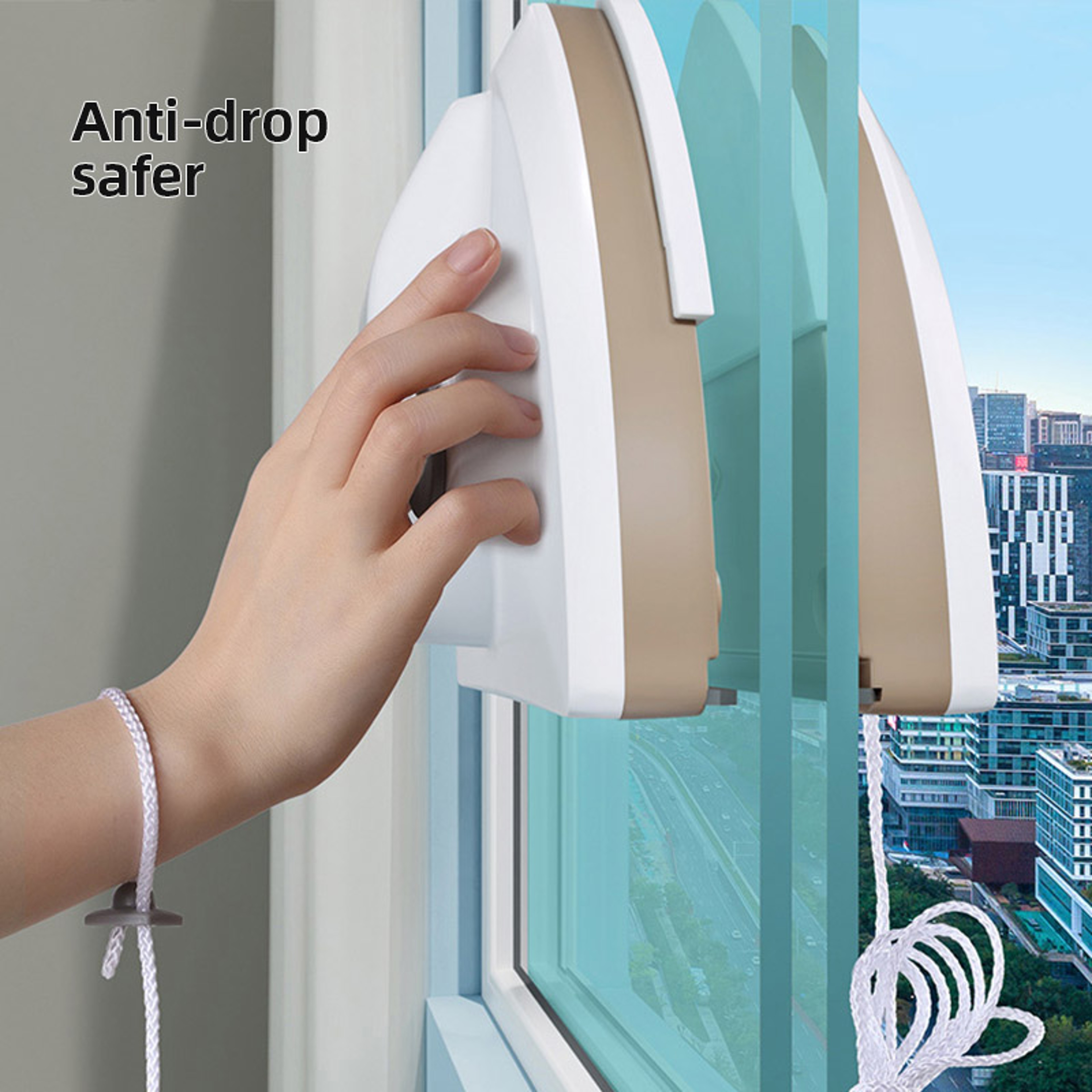 Magnetic Glass Window Cleaning Tool Water Discharge DoubleLayer Wiper Professional Household Specia 1