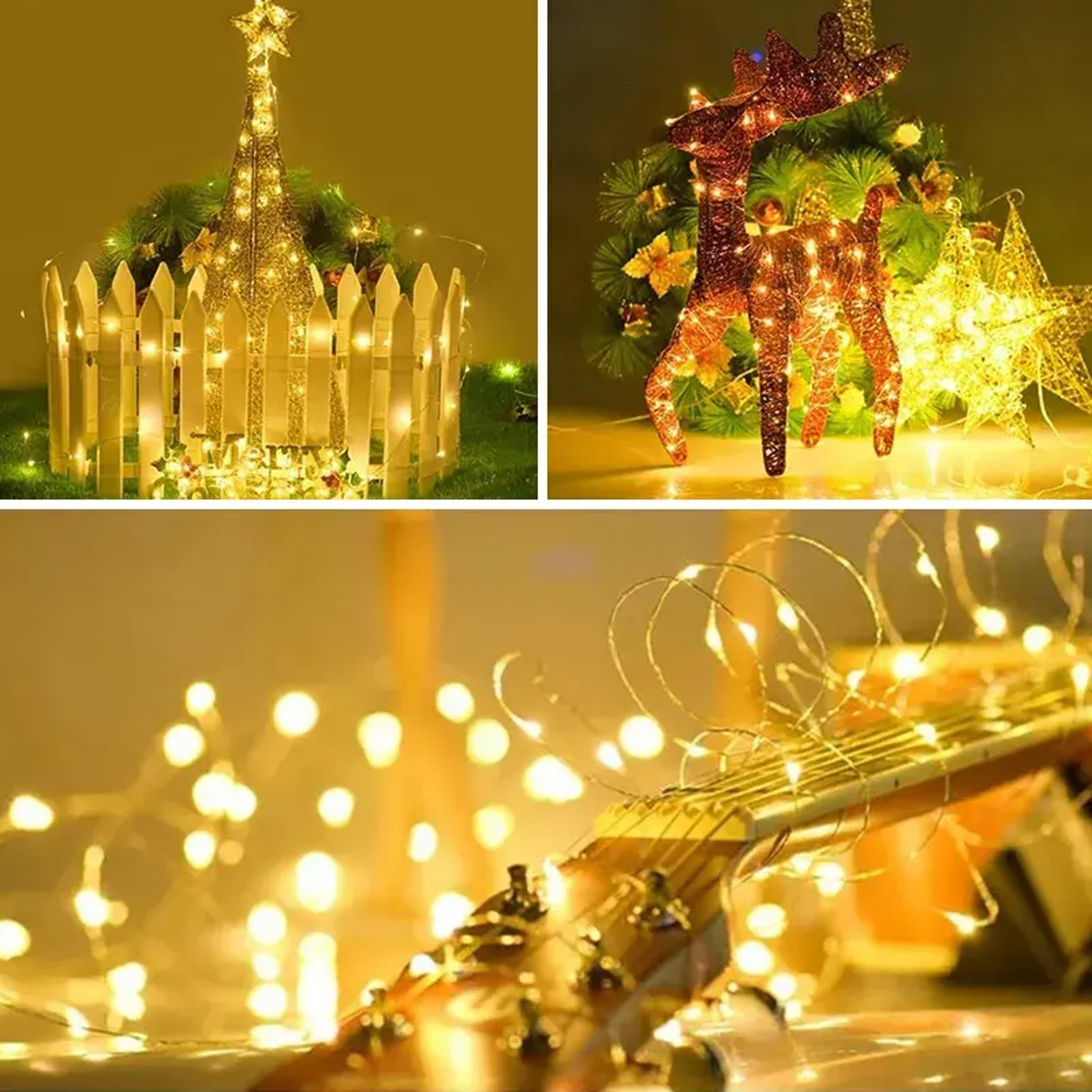 LED Solar Light Outdoor Garden Fairy String Light Waterproof Twinkle Lamps for Christmas Tree Patio Party Decoration – view 5