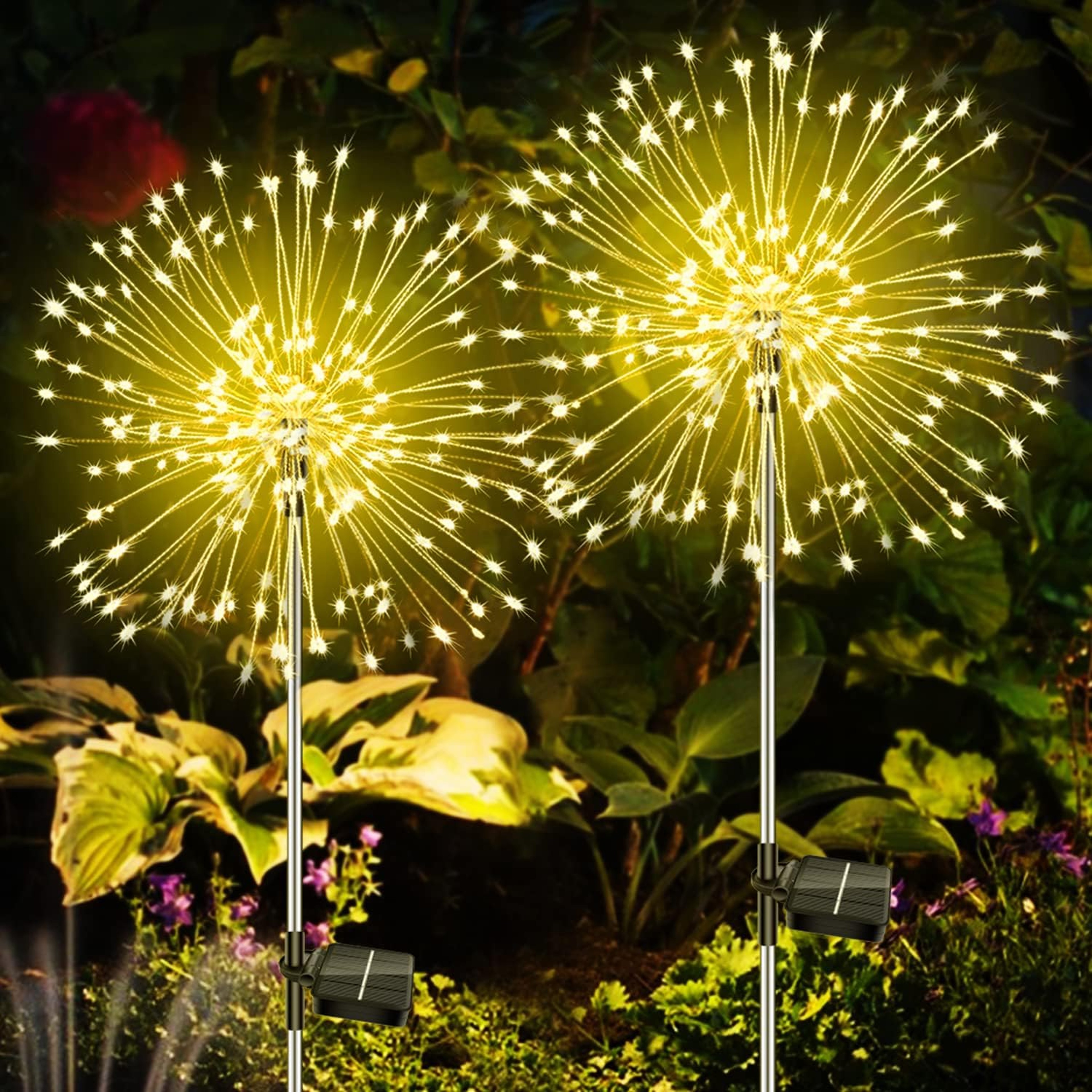 Waterproof Solar Fireworks Light Outdoor Garden Courtyard Road Lawn Decoration Copper Wire LED Deco 1