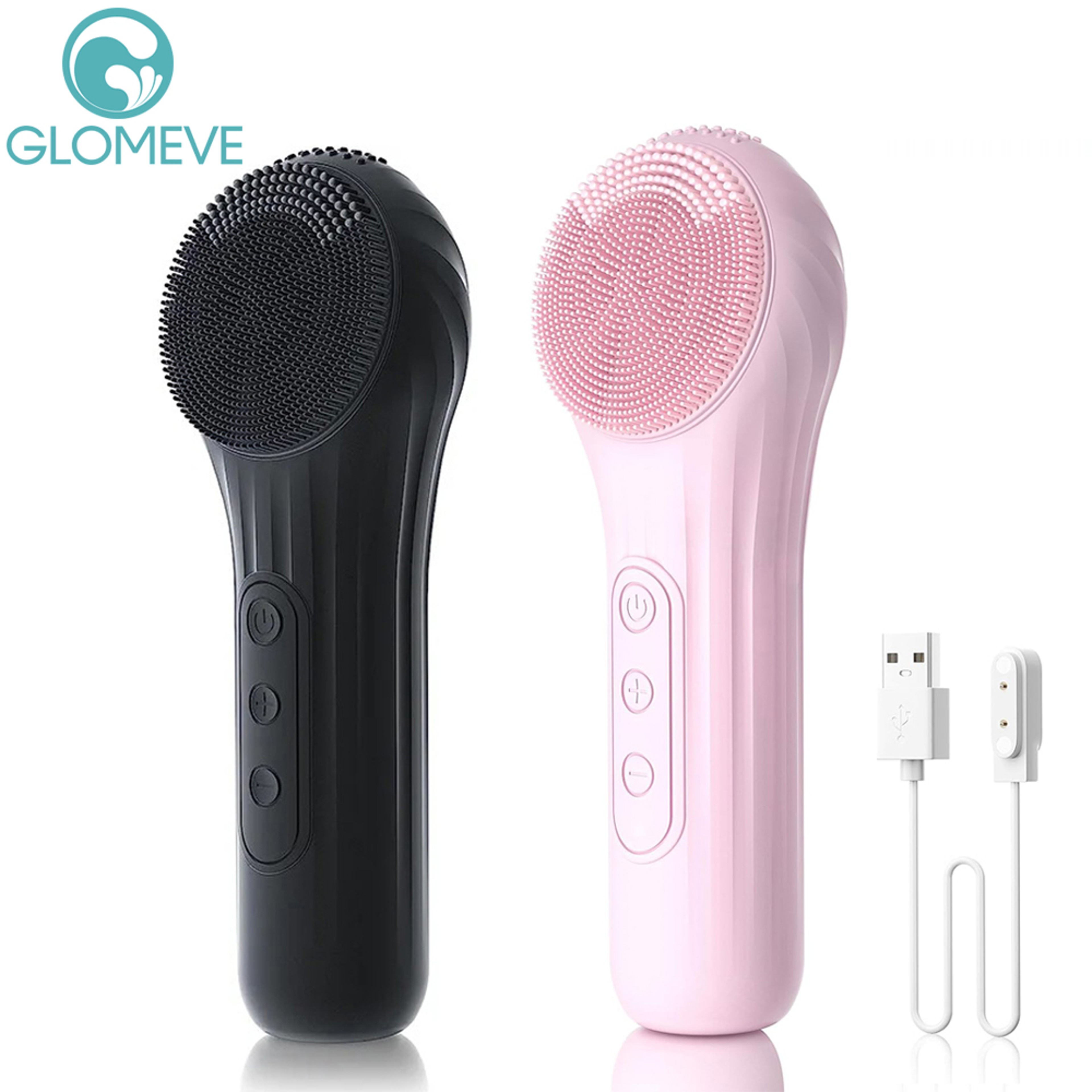 Rechargeable Sonic Waterproof Facial Cleansing Brush, Exfoliating Vibrating Scrubber & Deep Clean Face Cleaner for Skin – view 1
