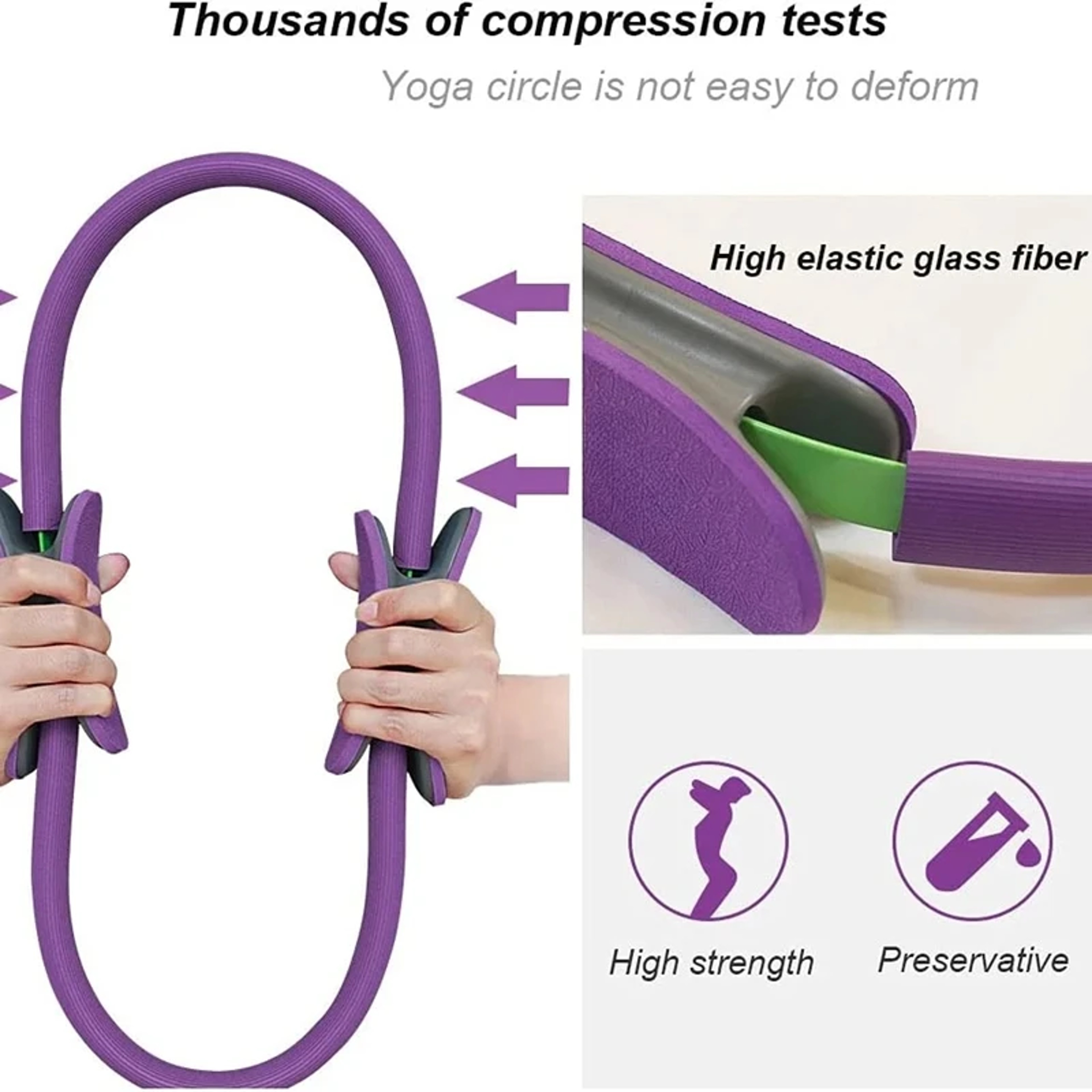 Pilates Ring Yoga Ring & Yoga Wheel, Pelvic Floor Muscle Fitness Device for Back Shaping, Waist Strengthening – view 4