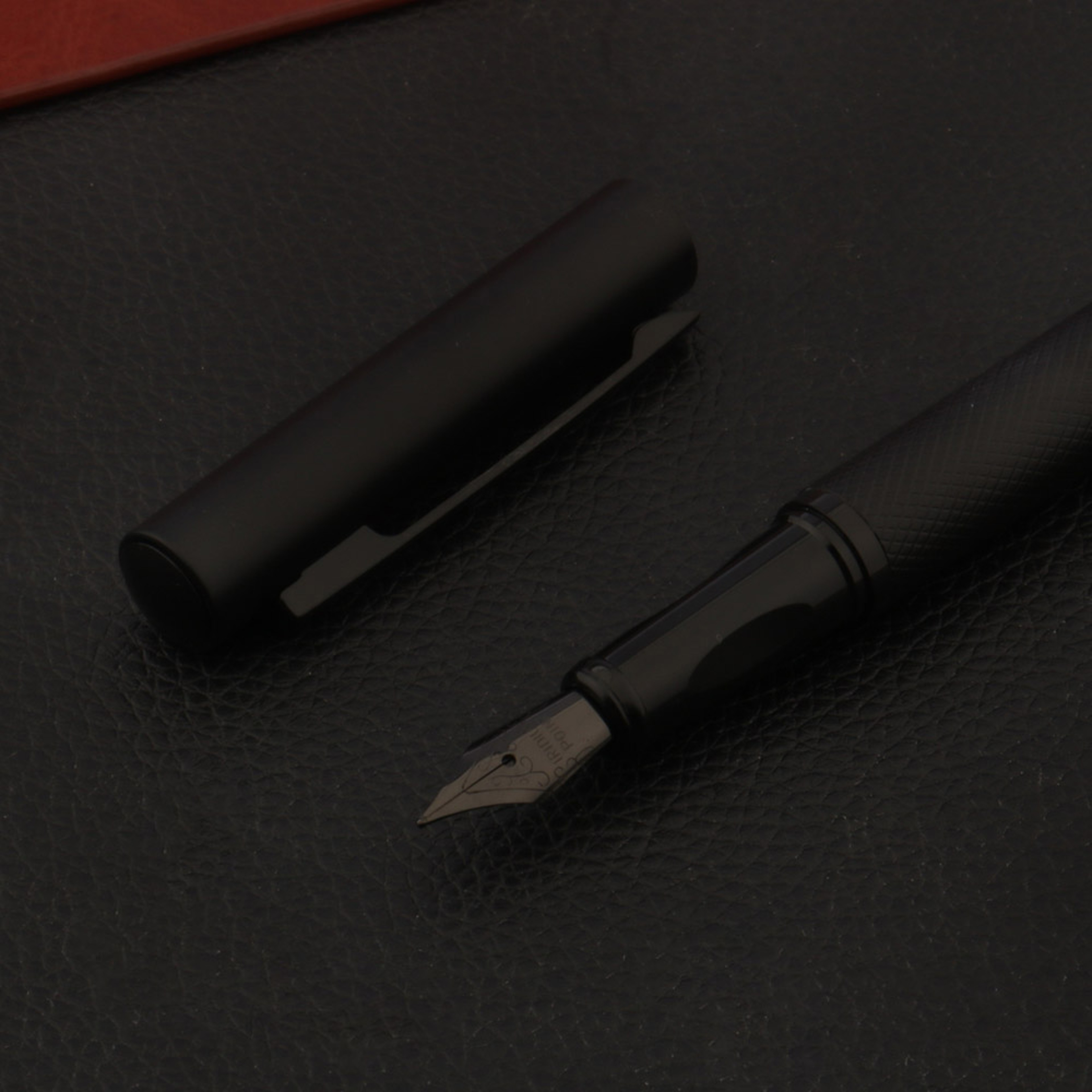 Matte Black Metal Fountain Pen with Smooth Nib, Professional Office, School Supplies & Writing Gift Pen – view 2