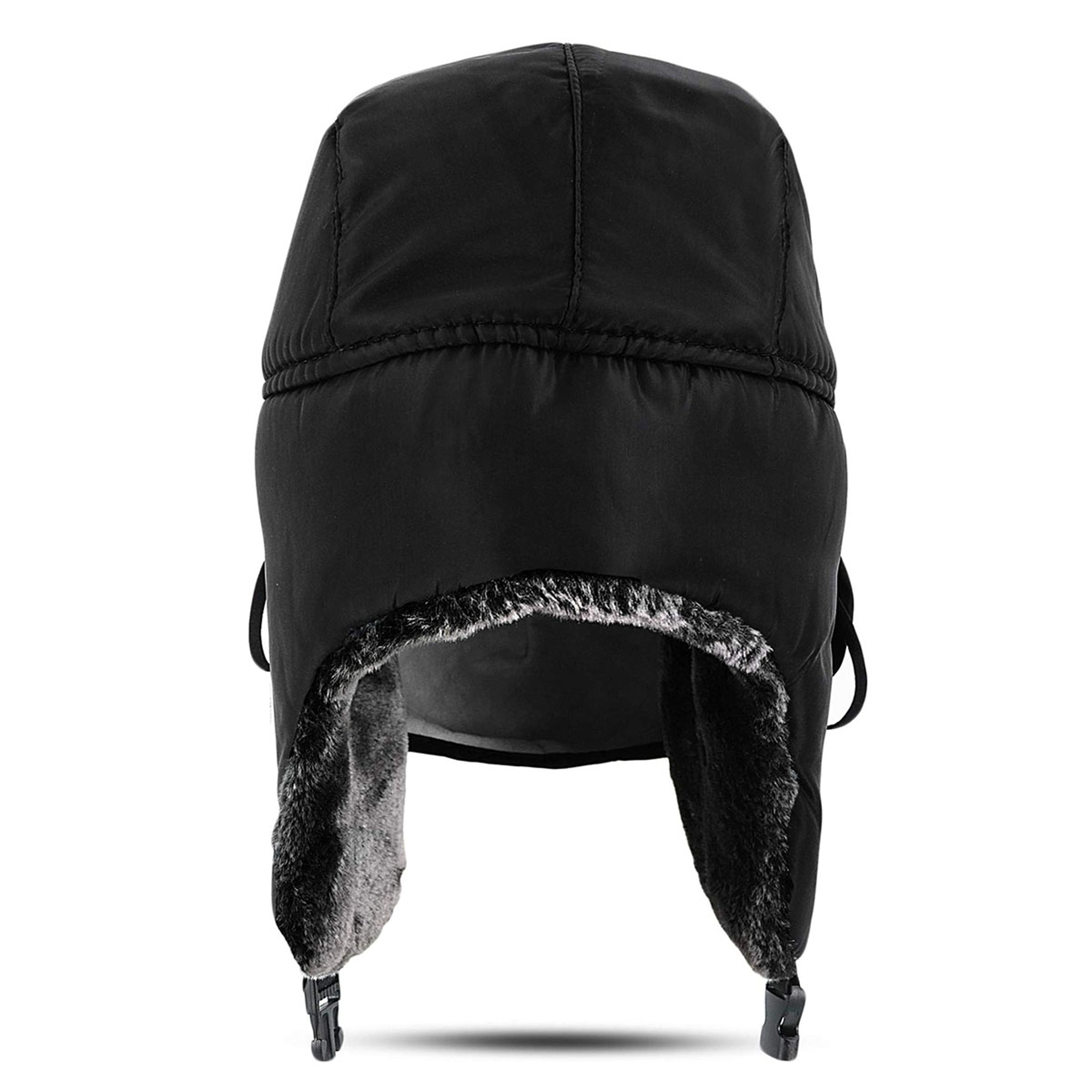 Winter Pilot Hat Ushanka Mens Trapper Hat with Windproof Mask, Russian Trooper Ski Hat for Outdoor Hunting – view 2
