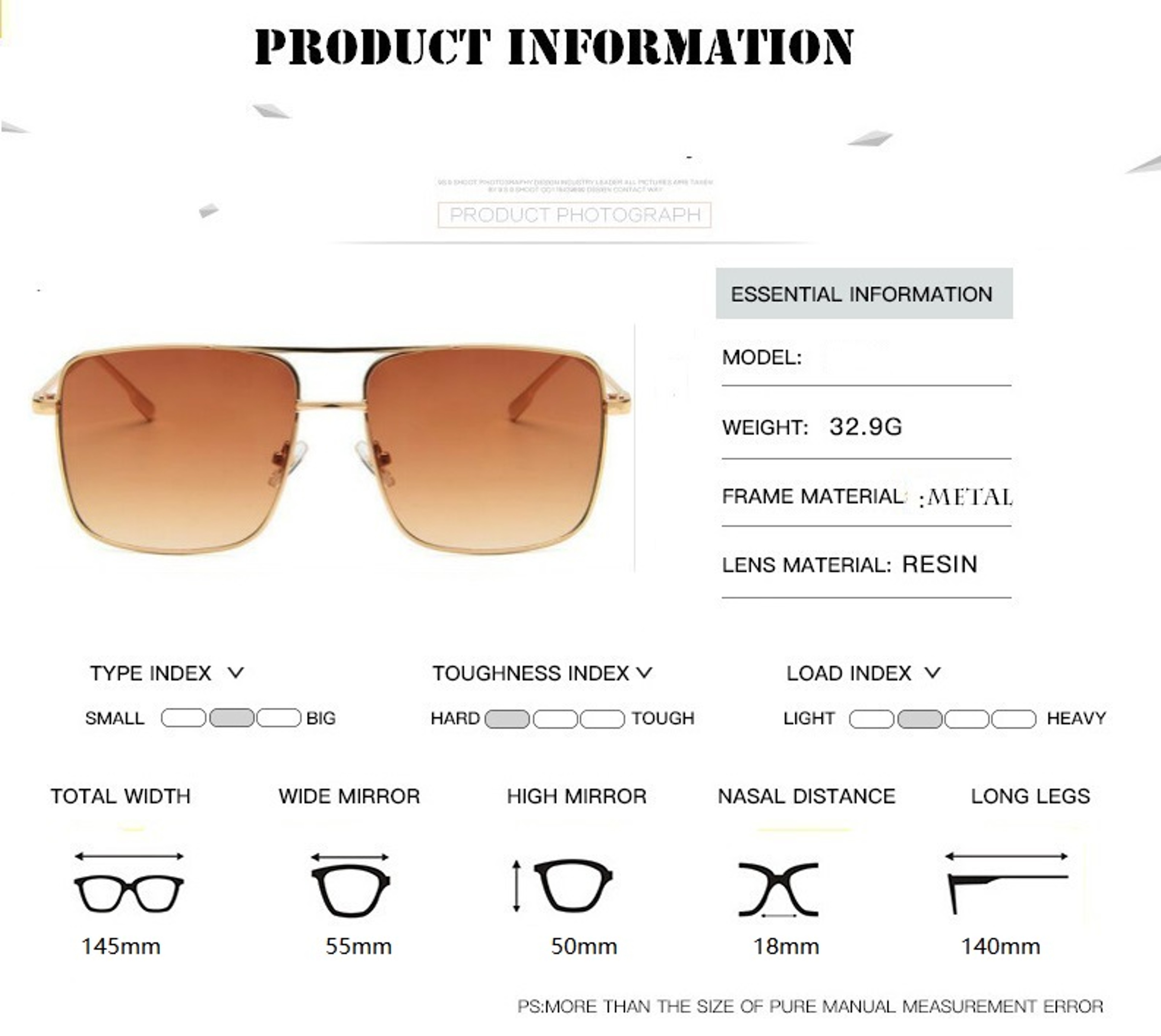 Fashion Square Frame Vintage Eyeglasses Men Oversized Metal Glasses Frame Women Clear Lens Glasses  13