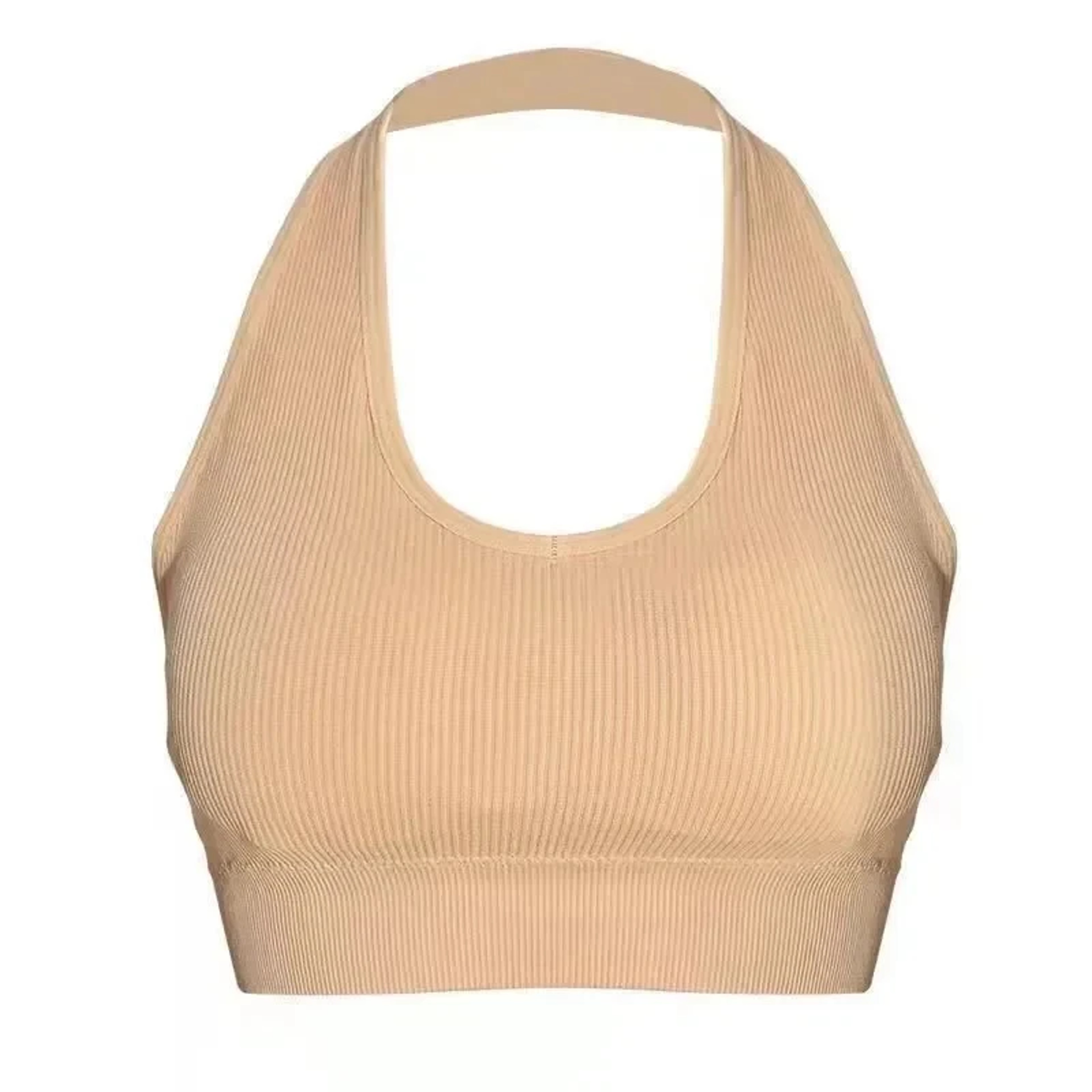 Sexy Halter Backless Bra, Wire-Free Soft Sport Bra for Interior Layering, Hanging Neck Camisole with Beauty Back – view 7