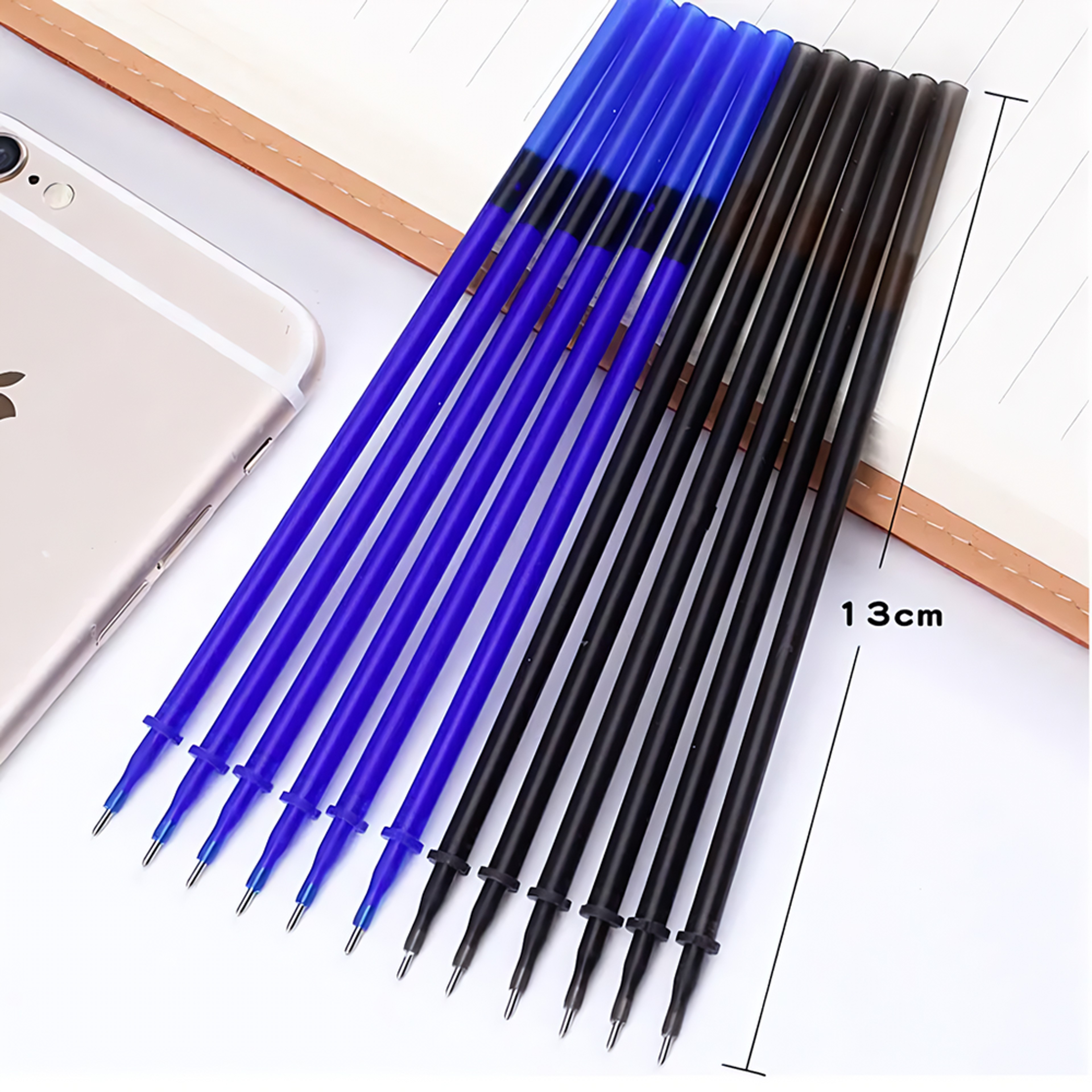 Premium Black  Blue Ink Gel Pen Set Ball Tip Magic Pen With Eraser Erasable Pens With Refills  Extr 3