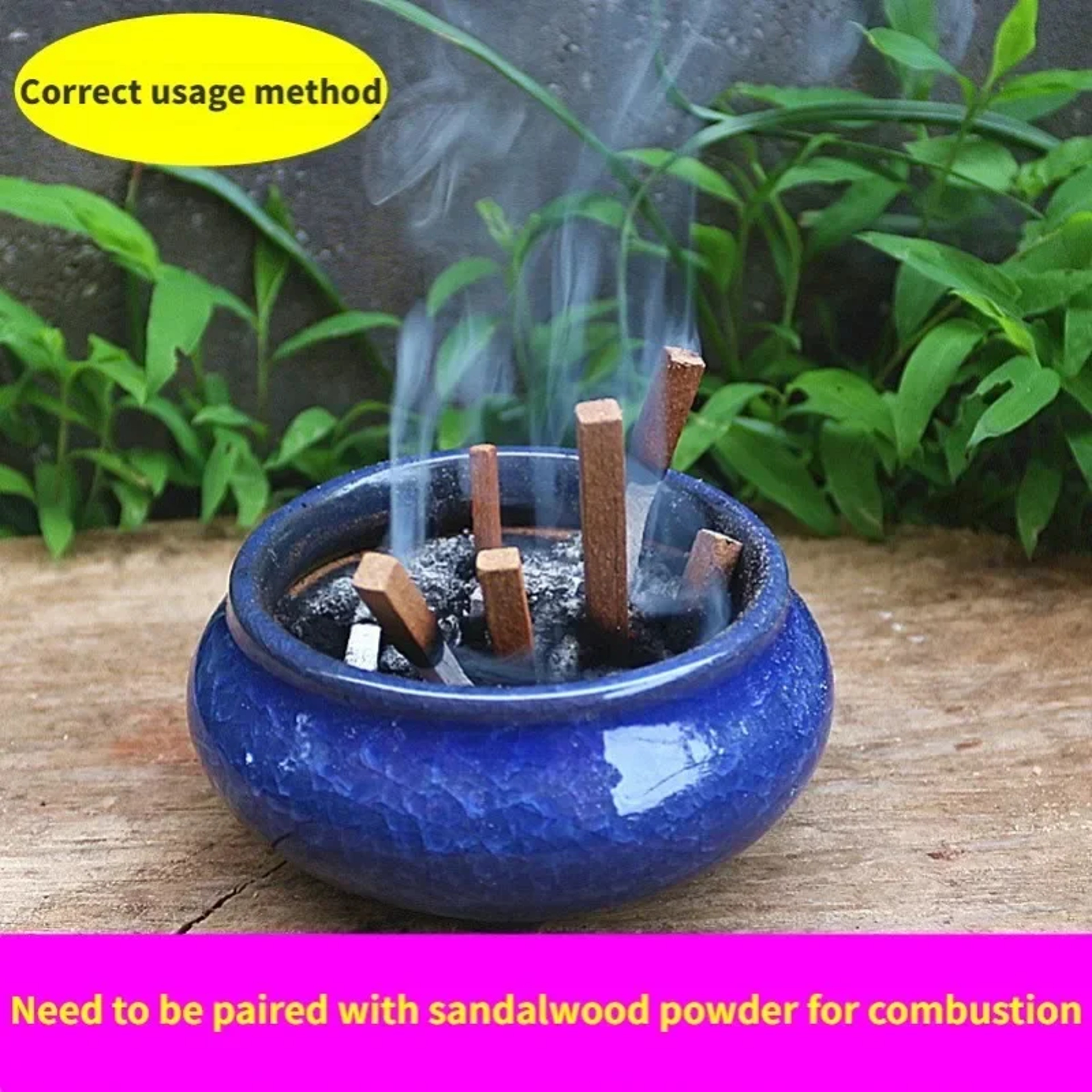 Natural Sandalwood Stick Fragrance, Pure Hand Split Wood for Relaxation, Healing, Meditation, Stress Relief & Aromather – view 2