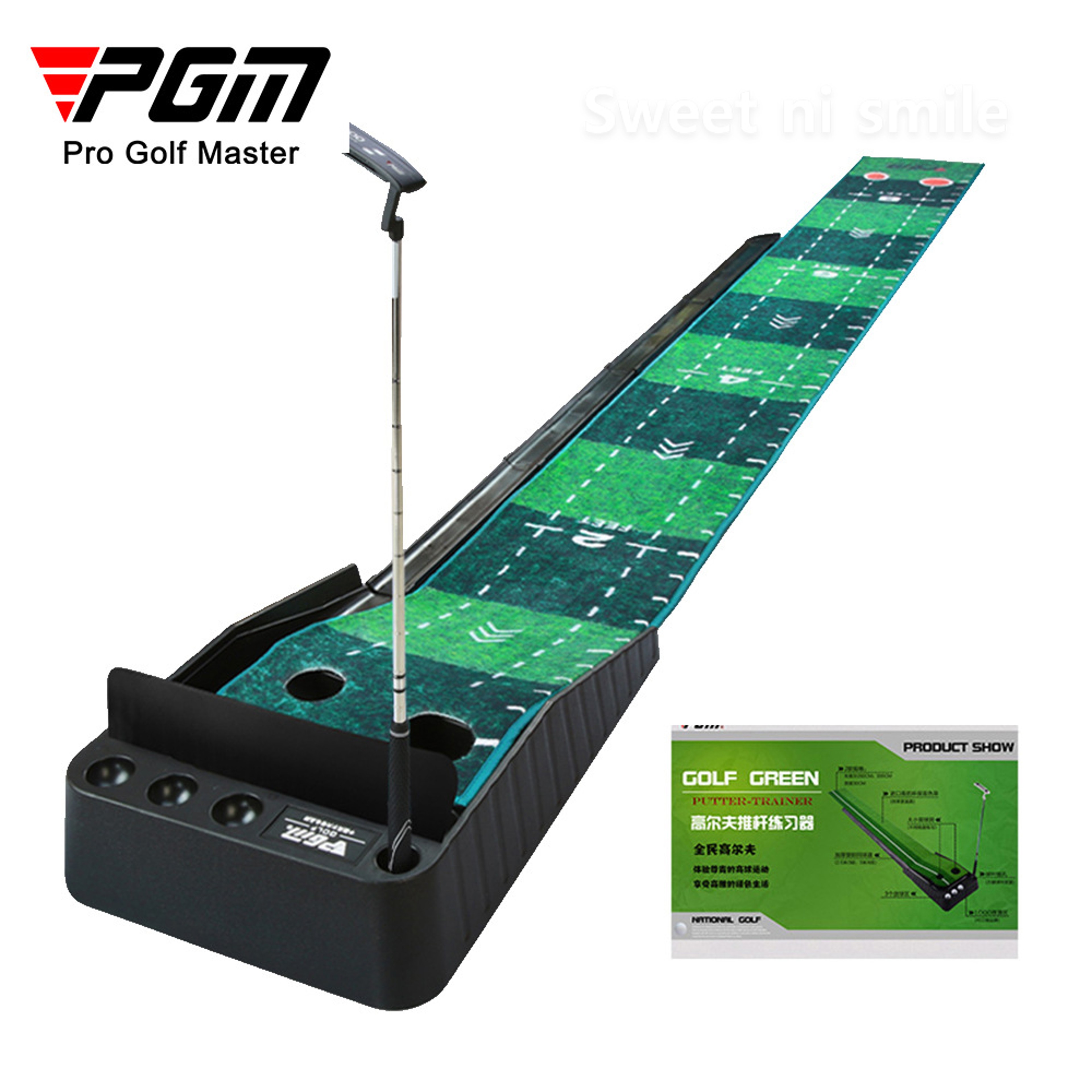 Mini Golf Putting Green Fairway Mat With Ball Return Golf Putting Mat  Golf Putter Trainer Green Ca 1