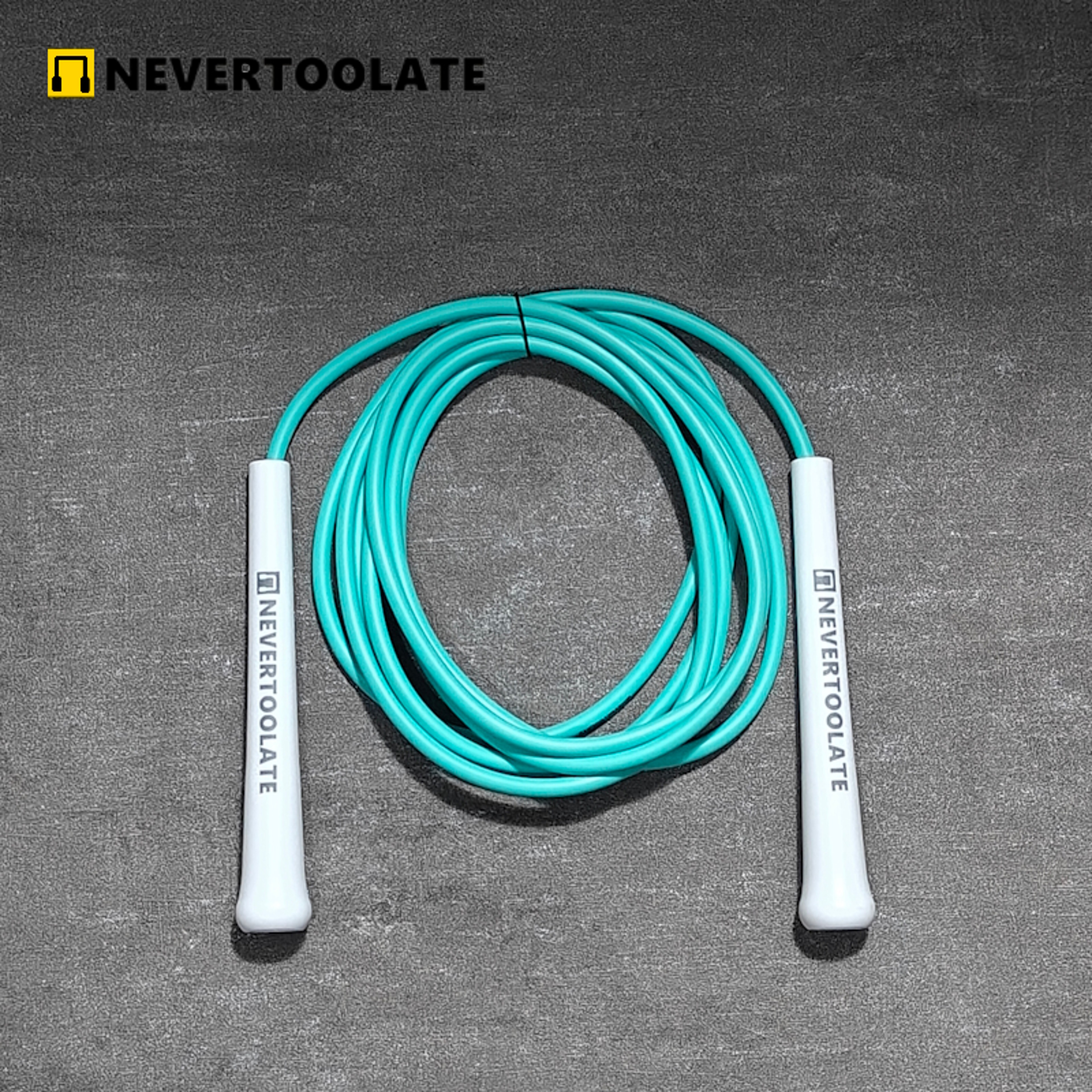 NEVERTOOLATE PVC Skip Rope MiddleLong Handle Durable Jump Rope For Exercise Gym Speed Endurance  We 7