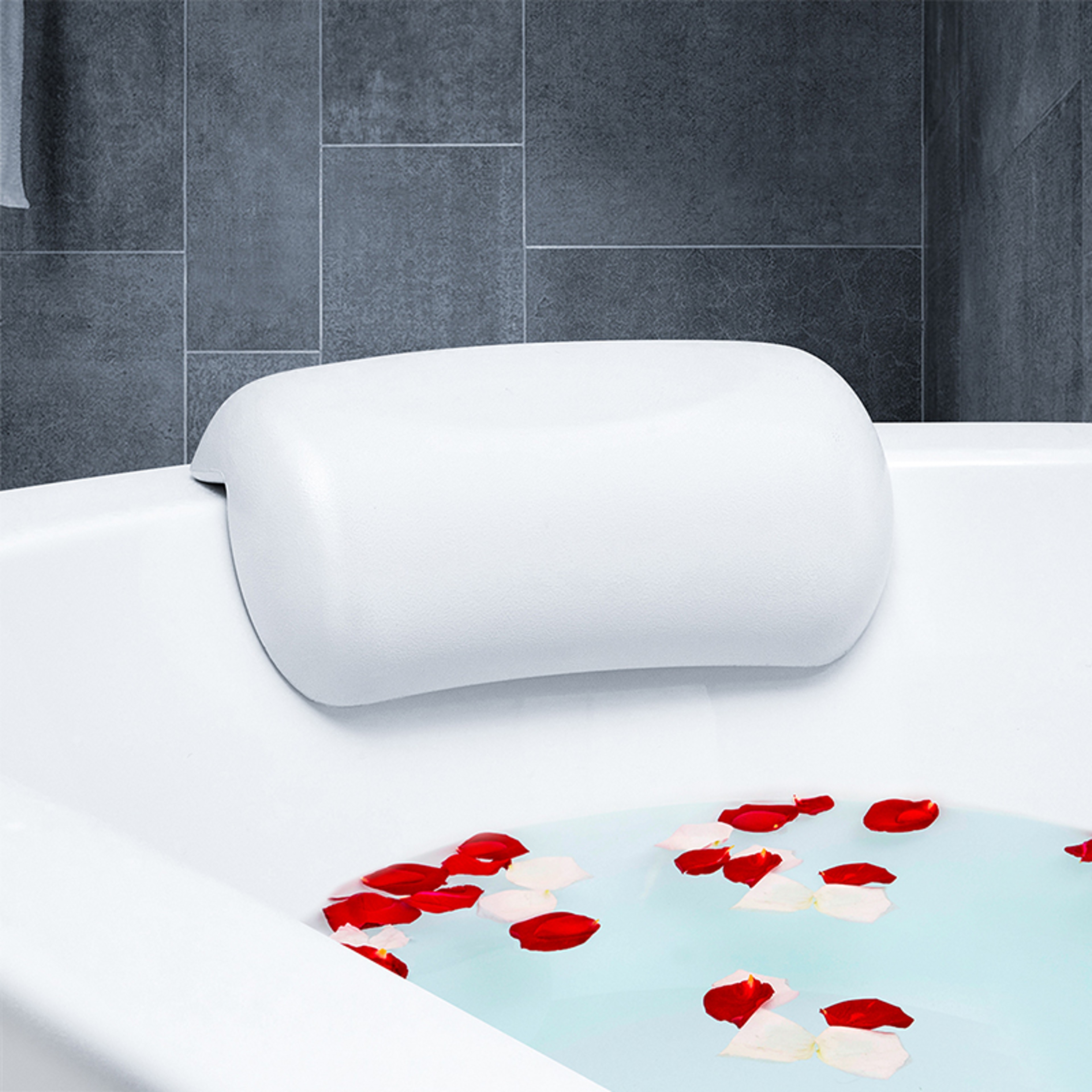 Non-Slip SPA Bath Pillow Headrest, Soft Waterproof Bathtub Cushion with Strong Suction Cups, Easy-Clean Bath Pillows – view 1