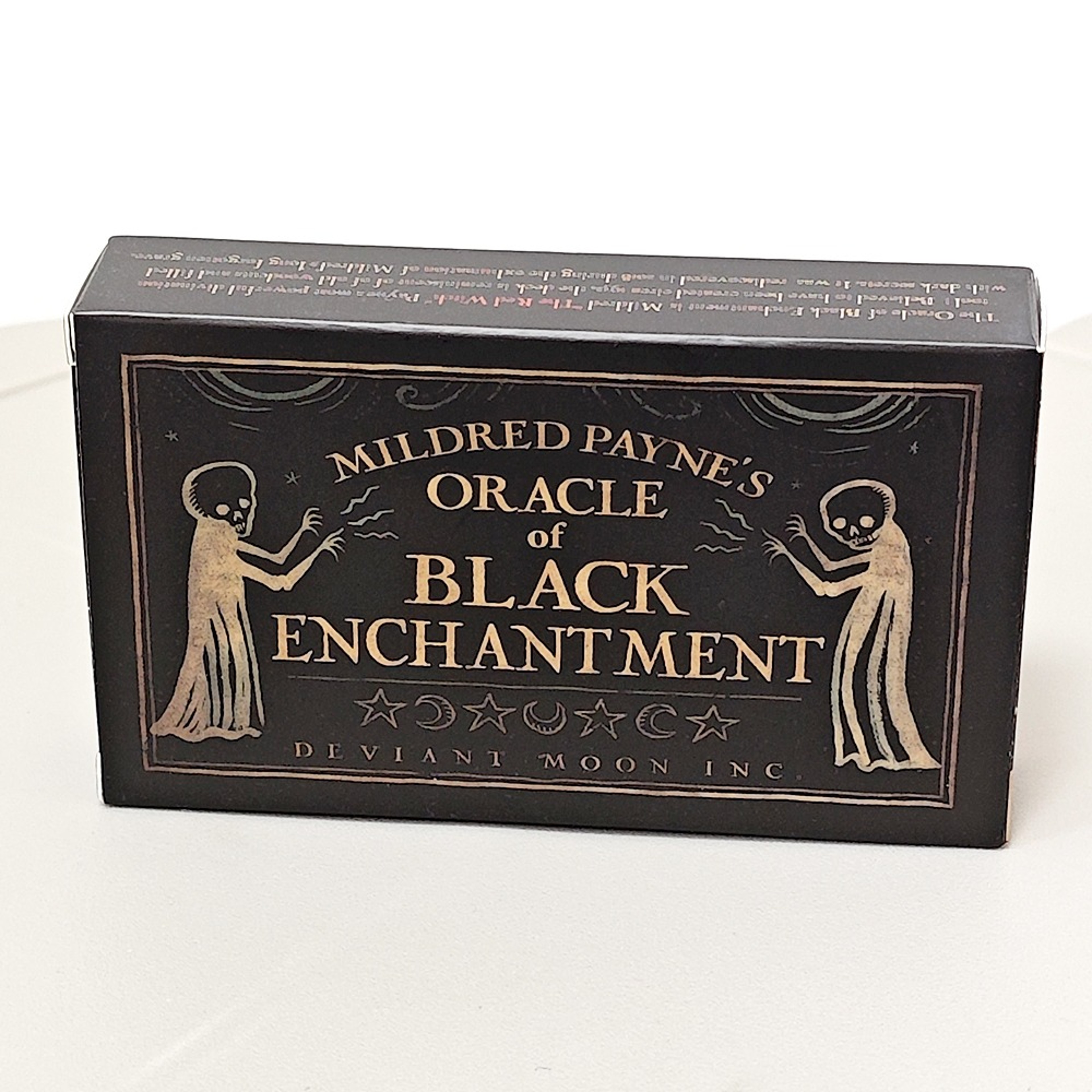 Oracle of Black Enchantment by Mildred Payne, Black Line Imagery Woodblock Oracle Cards Divination & Tarot Deck – view 1