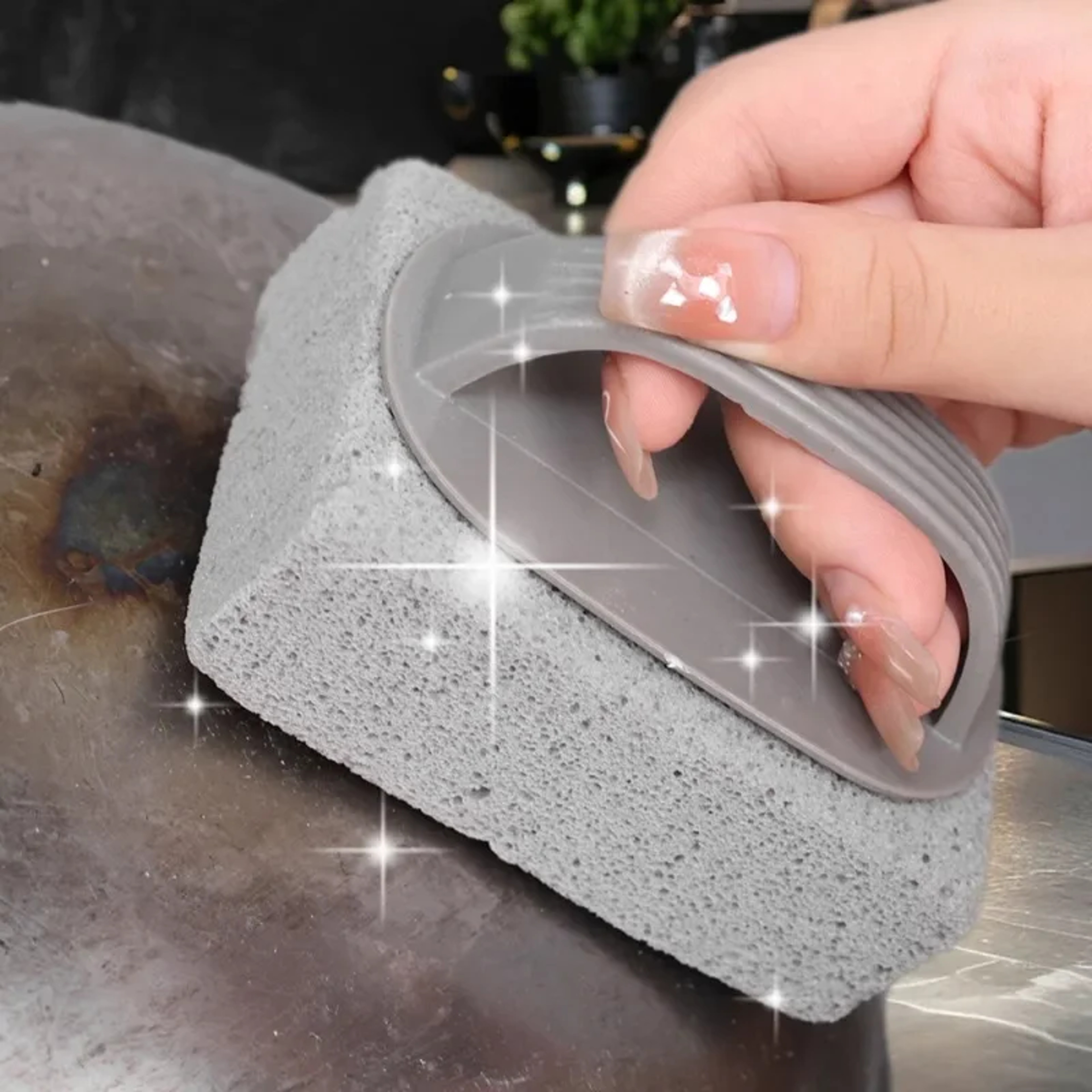 HeavyDuty Multifunction Pumice Stones Cleaning Brush For Pool Tile Kitchen Sink Pots Calcium Rust L 0